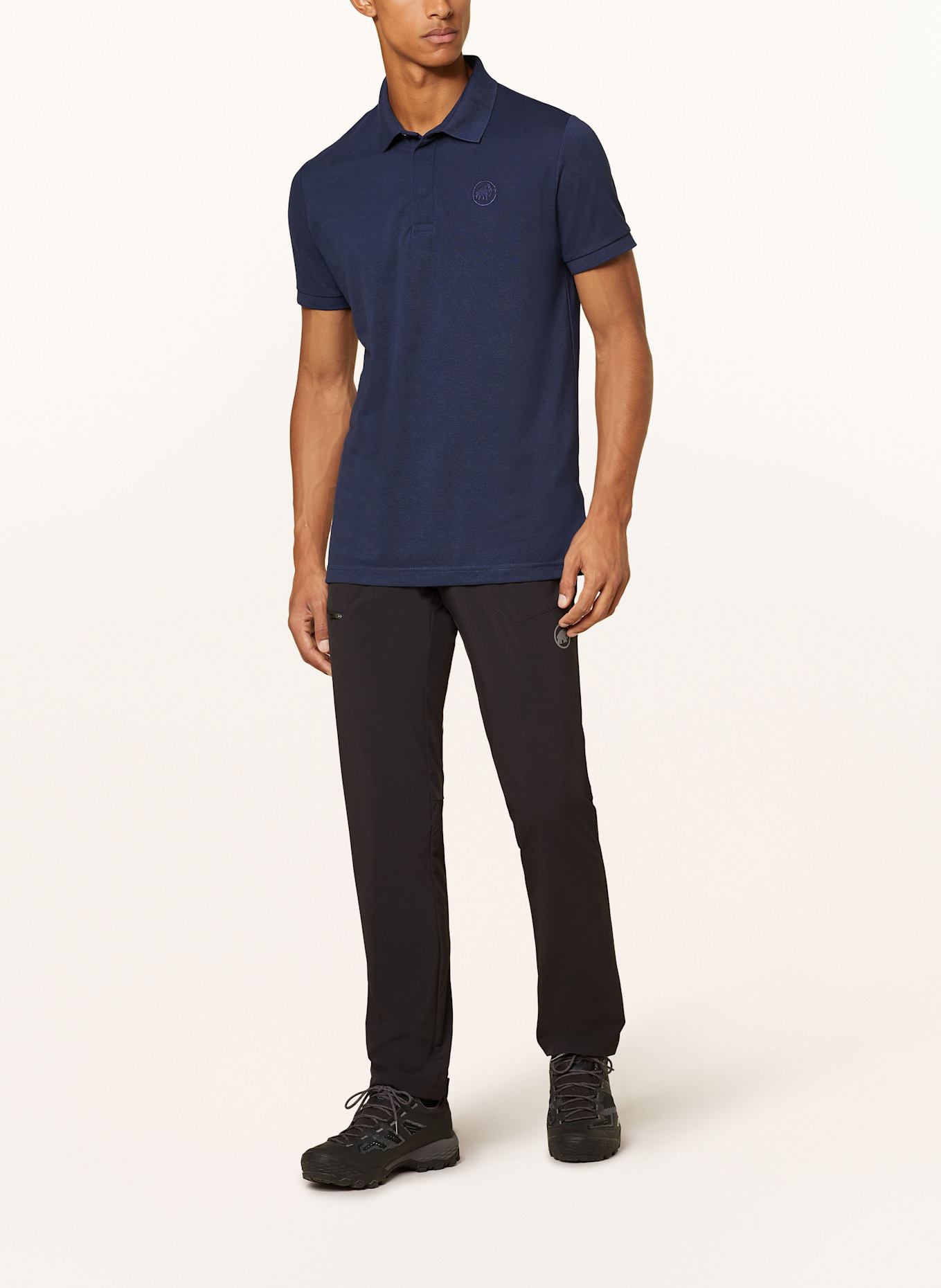 MAMMUT Piqué polo shirt, Color: DARK BLUE (Image 2)