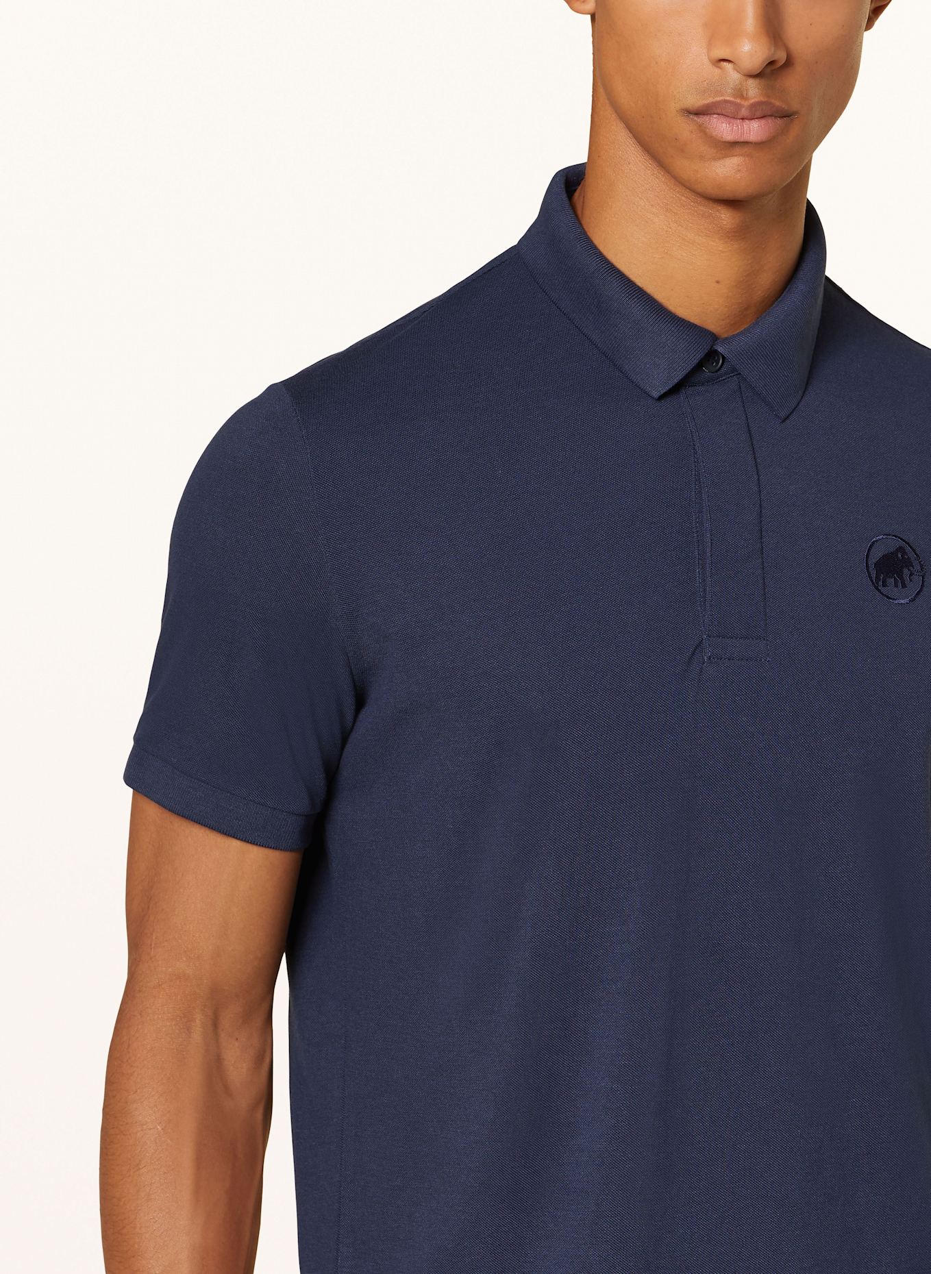 MAMMUT Piqué polo shirt, Color: DARK BLUE (Image 4)