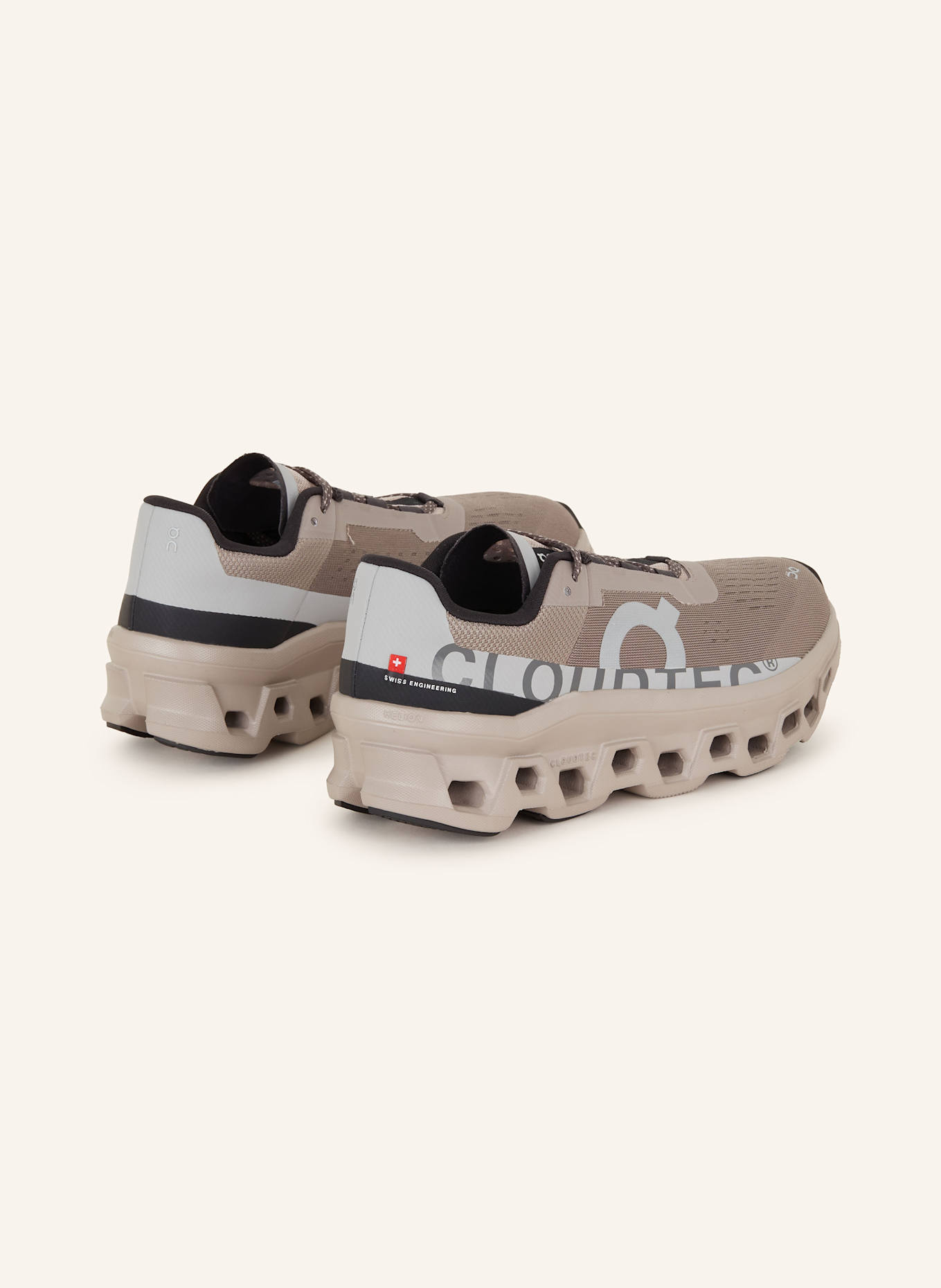 On Sneaker CLOUDMONSTER: ROSÉ/ HELLGRAU/ GRAU