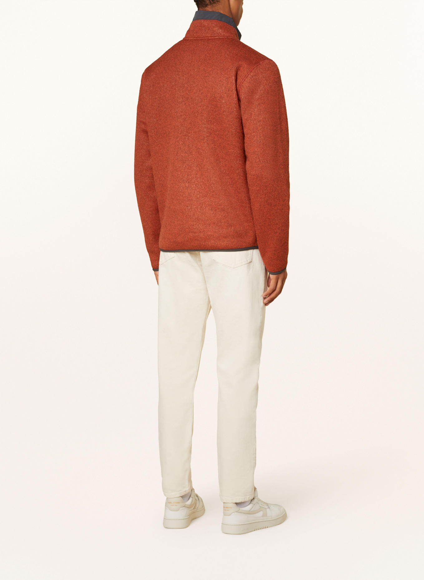 Jack Wolfskin Fleecejacke KAMINFEUER: DUNKELORANGE/ DUNKELGRAU