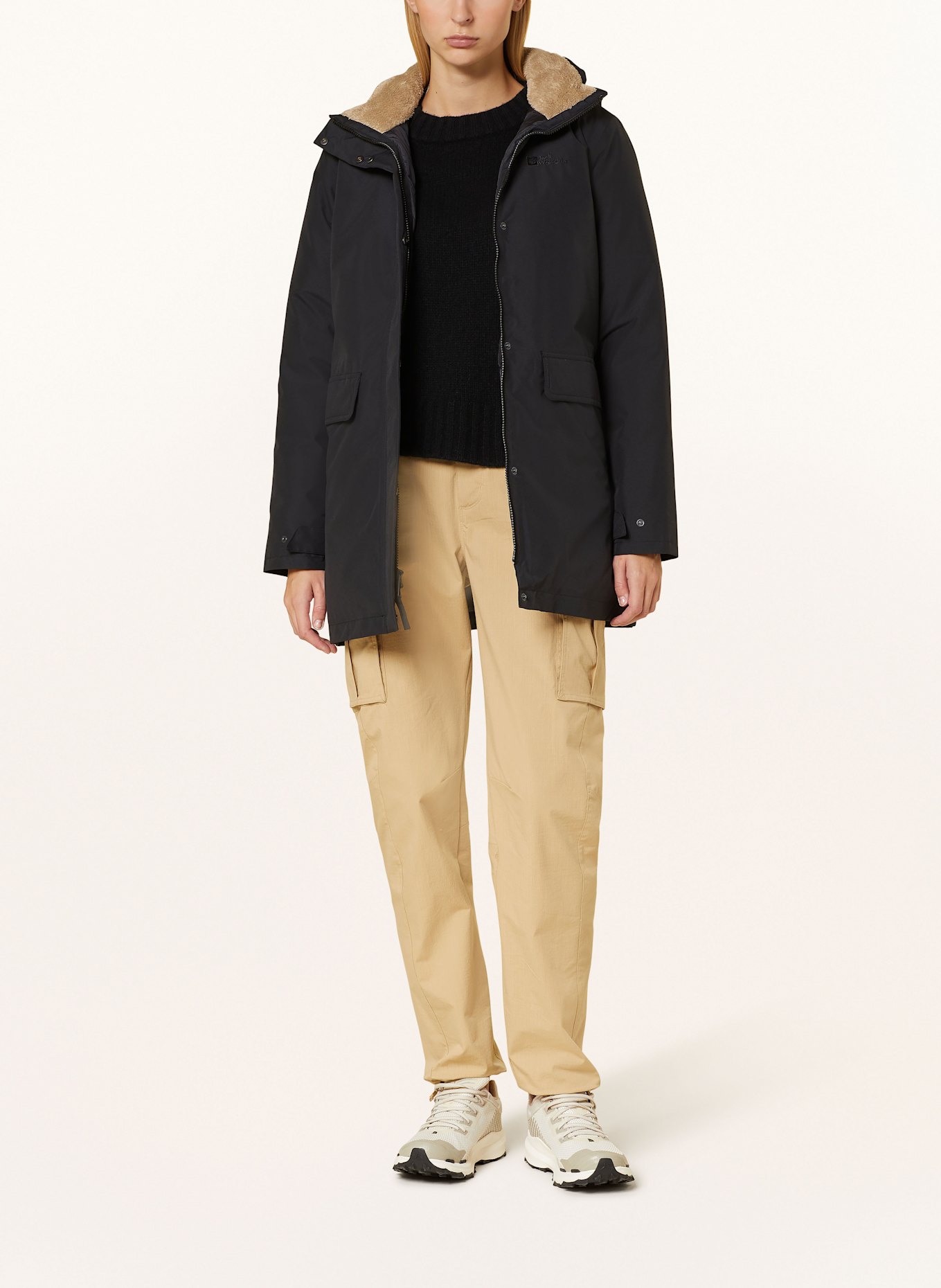 Jack Wolfskin Daunenparka WINTERTOR: SCHWARZ
