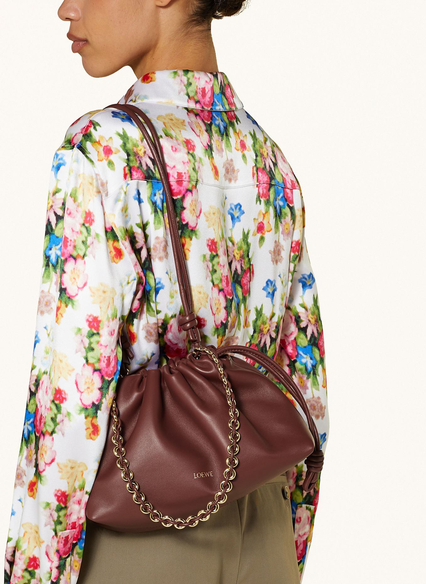LOEWE Clutch FLAMENCO, Farbe: DUNKELROT (Bild 5)