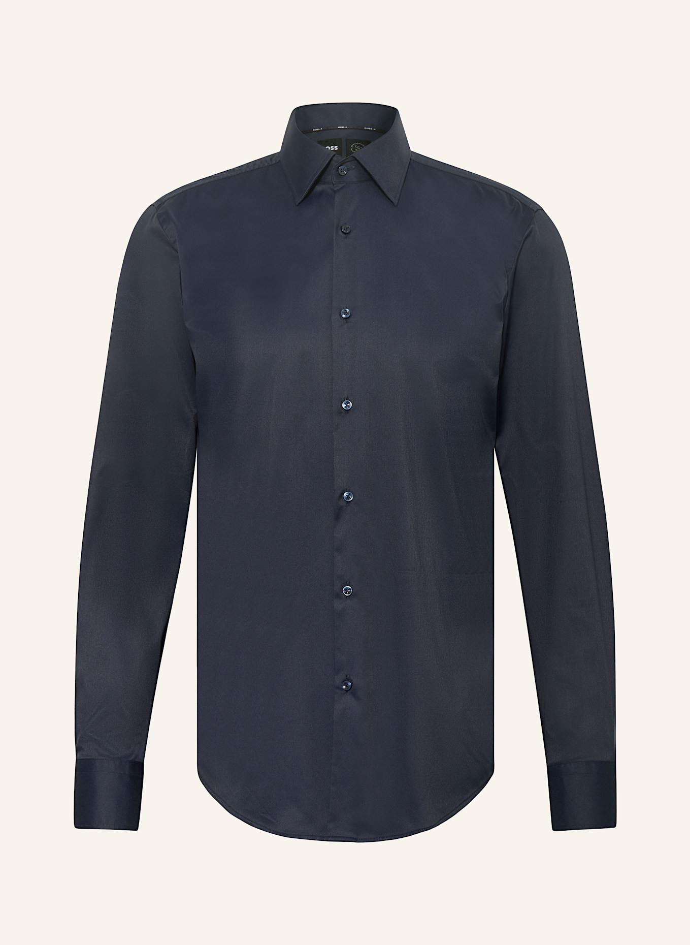 BOSS Overhemd HANK Slim Fit: DONKERBLAUW