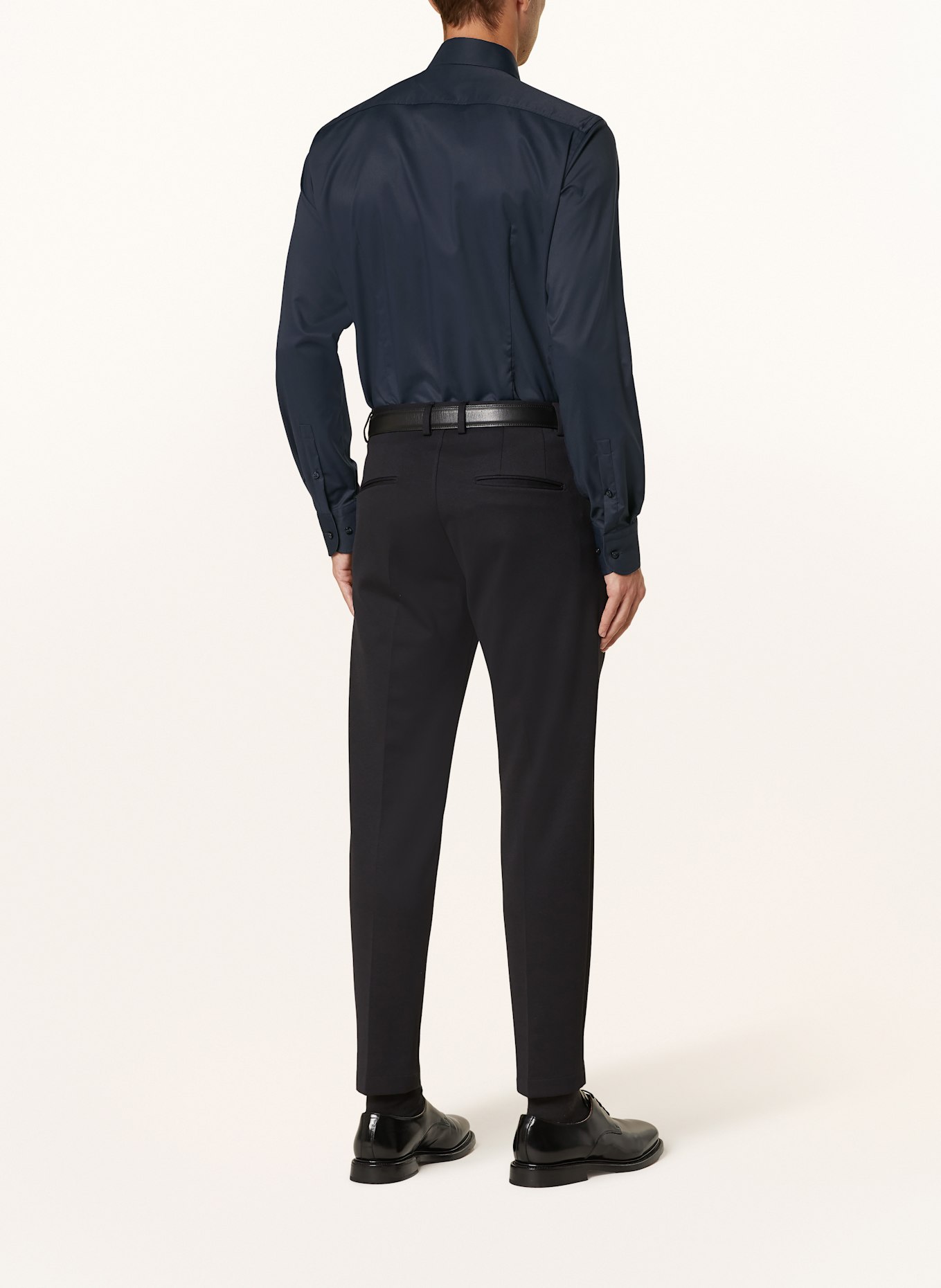 BOSS Overhemd HANK Slim Fit: DONKERBLAUW