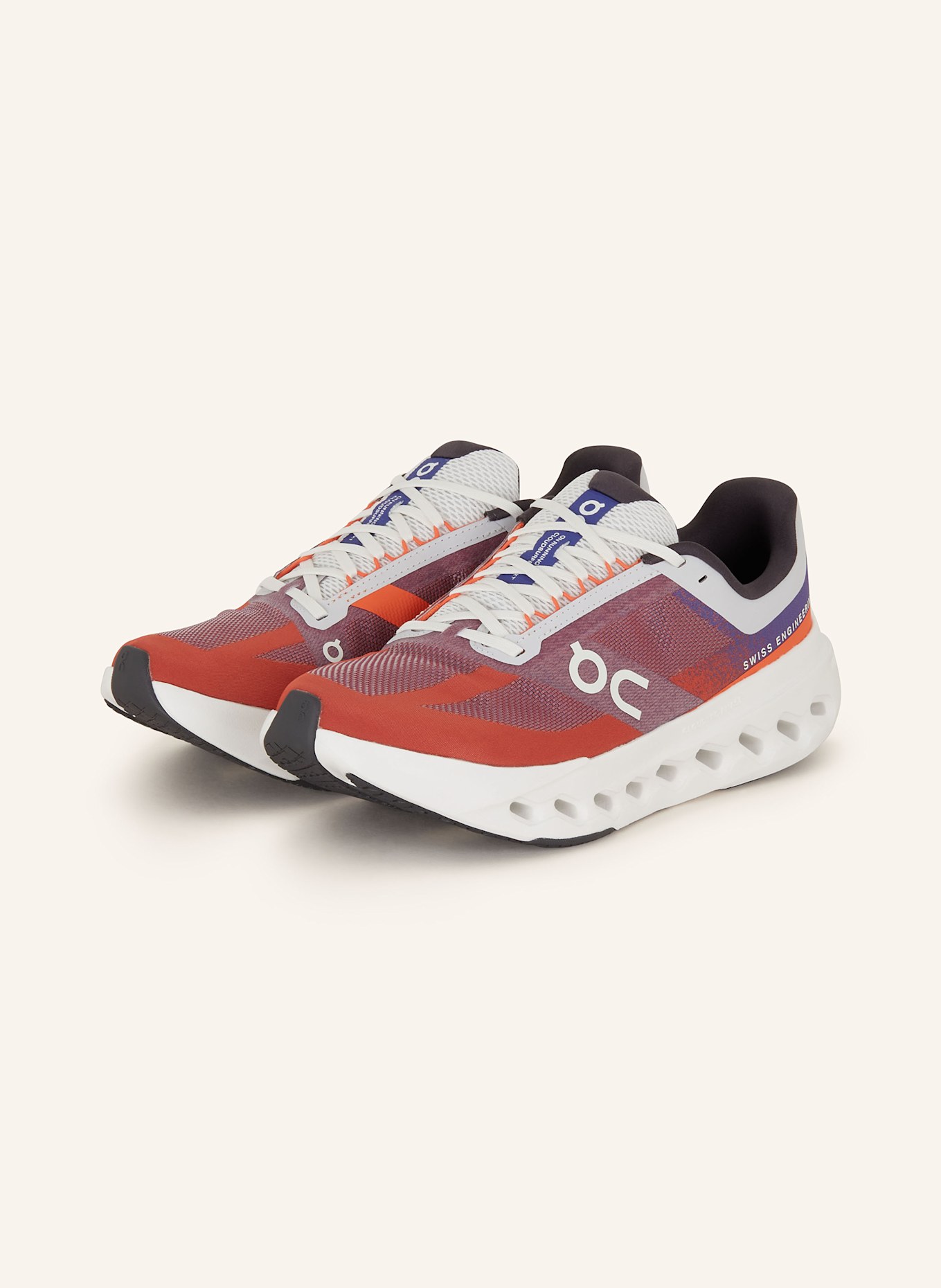 On Running shoes CLOUDSURFER NEXT, Color: RED/ BLUE/ ECRU (Image 1)