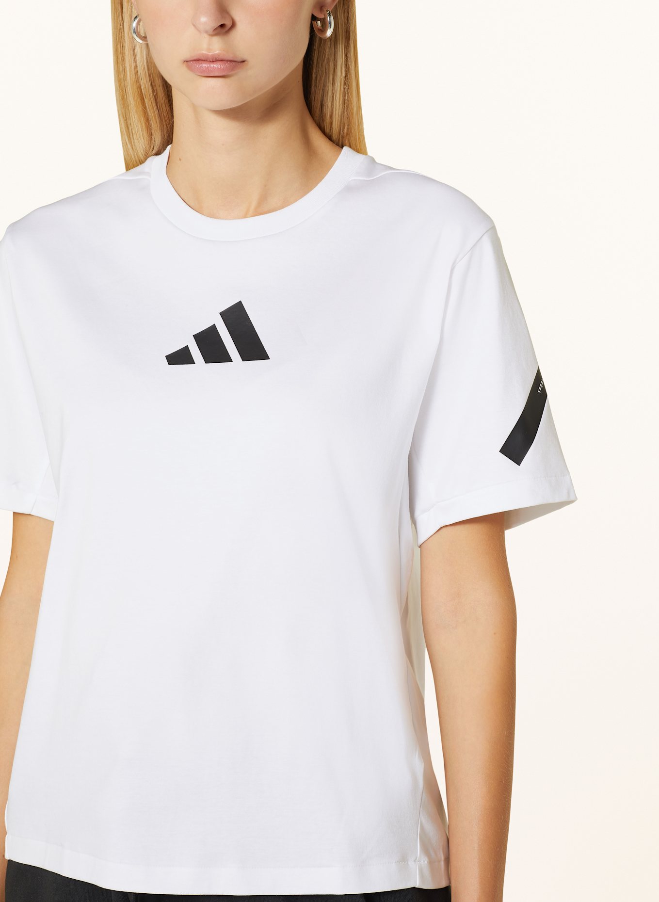 adidas T-shirt Z.N.E., Color: WHITE (Image 4)