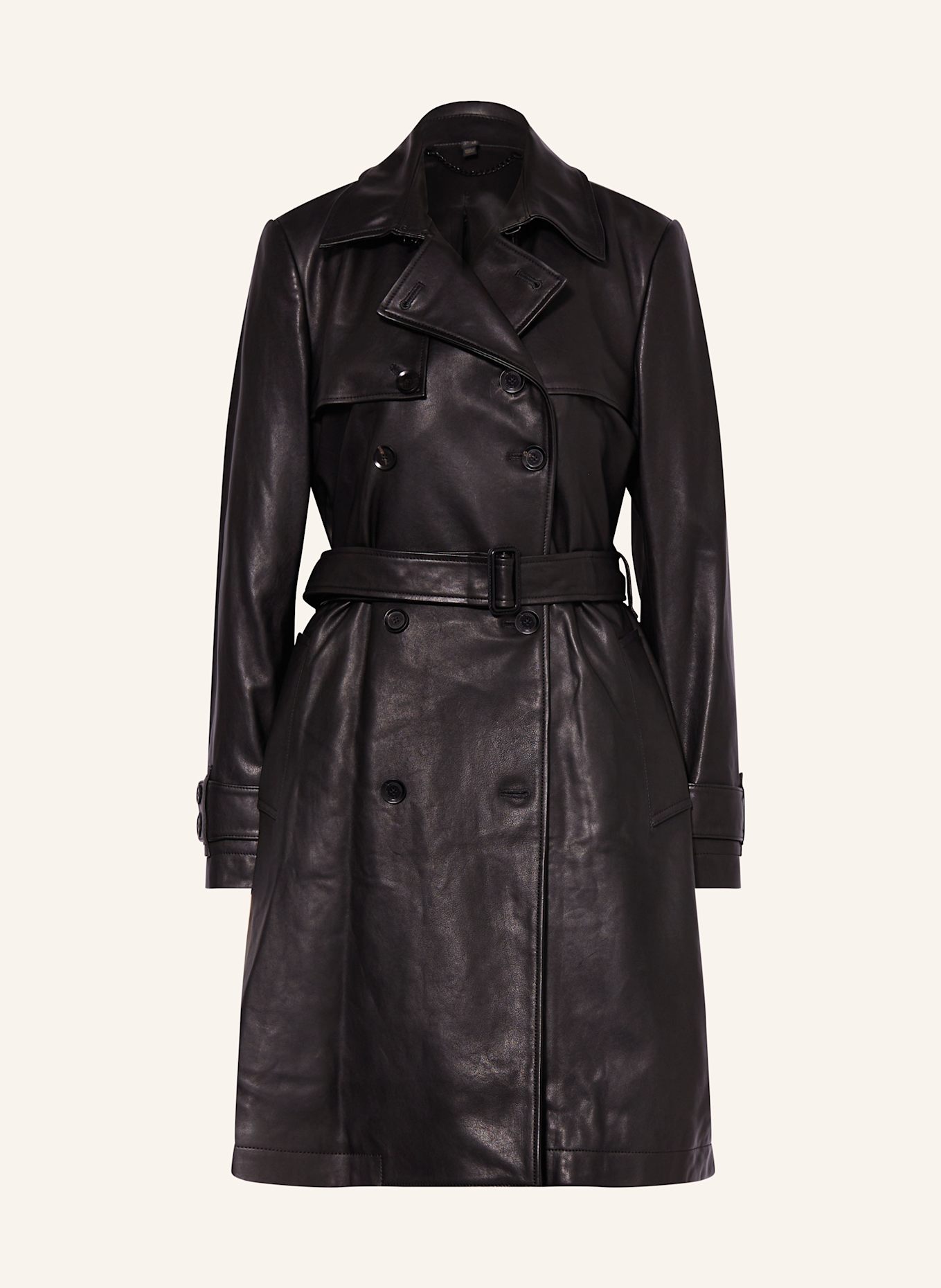 BELSTAFF Trench coat made of leather in black