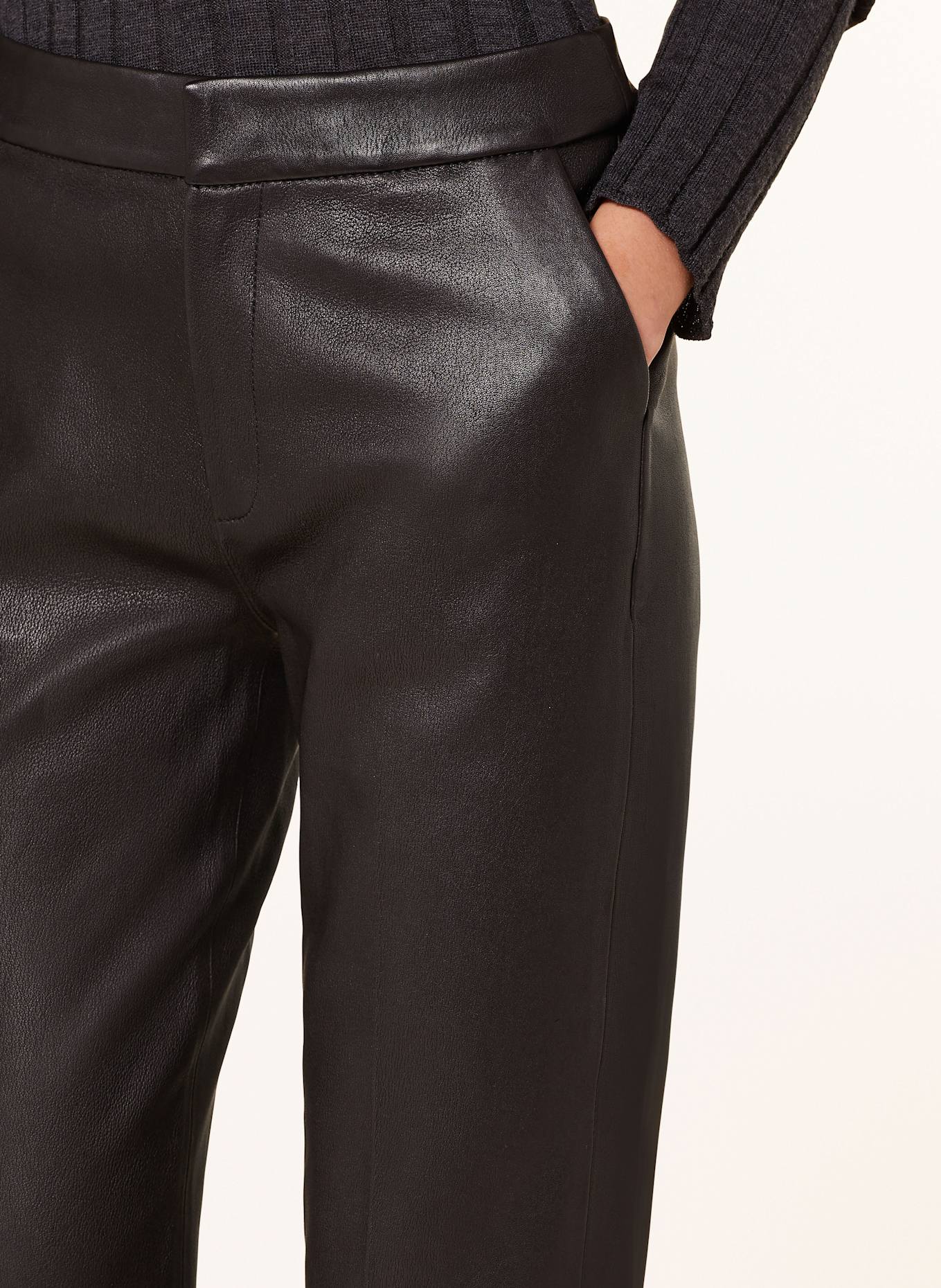 BELSTAFF Lederhose RADIUM: SCHWARZ
