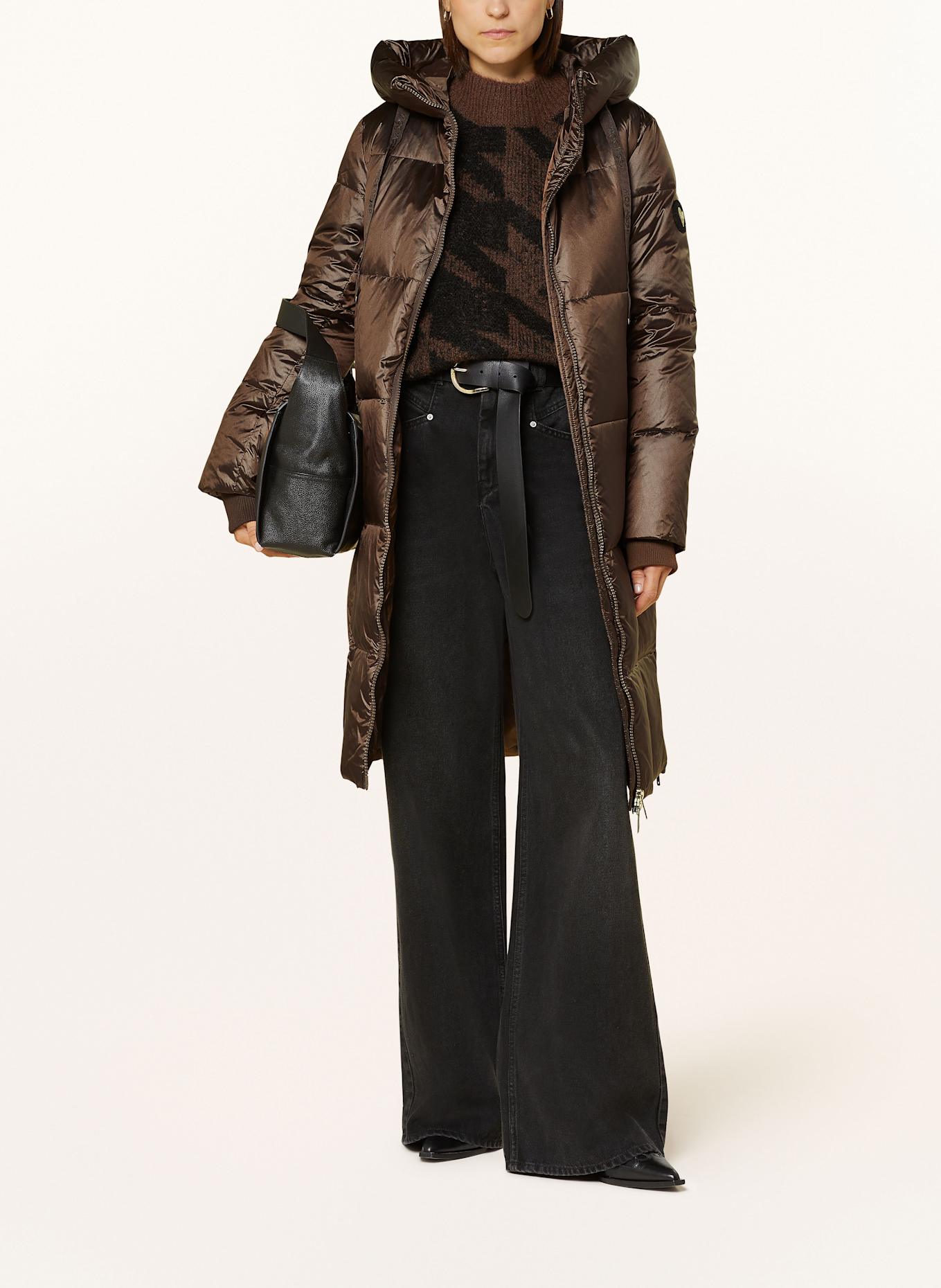 MOS MOSH Daunenmantel NOVA: DUNKELBRAUN