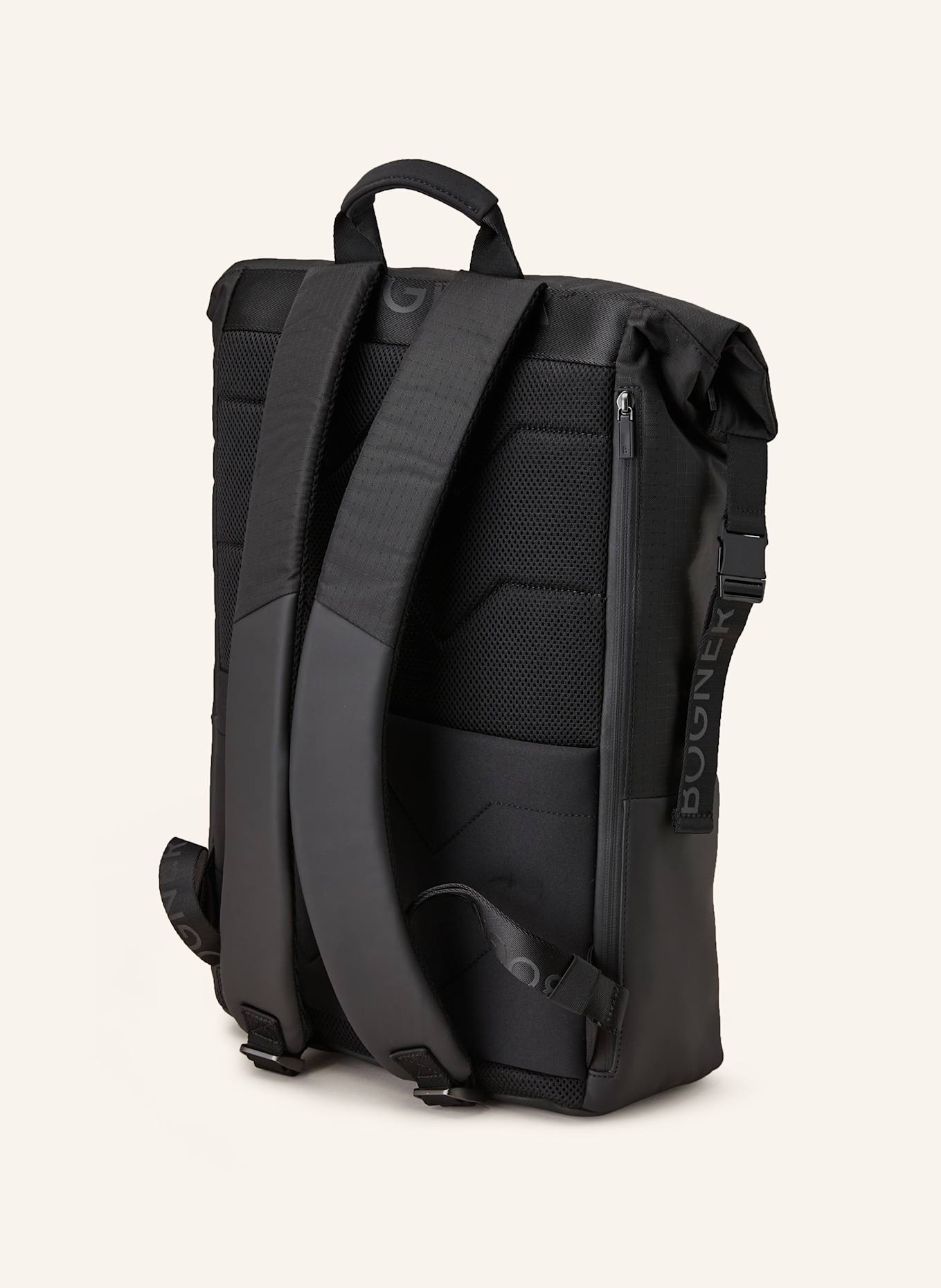 BOGNER Backpack LEON with laptop compartment: BLACK