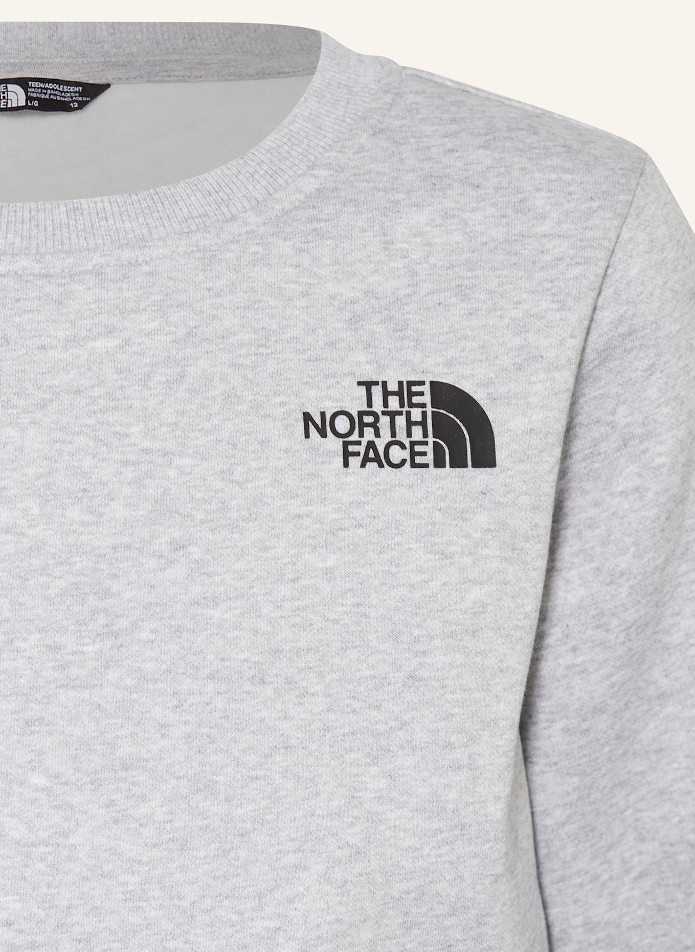 THE NORTH FACE Sweatshirt: HELLGRAU