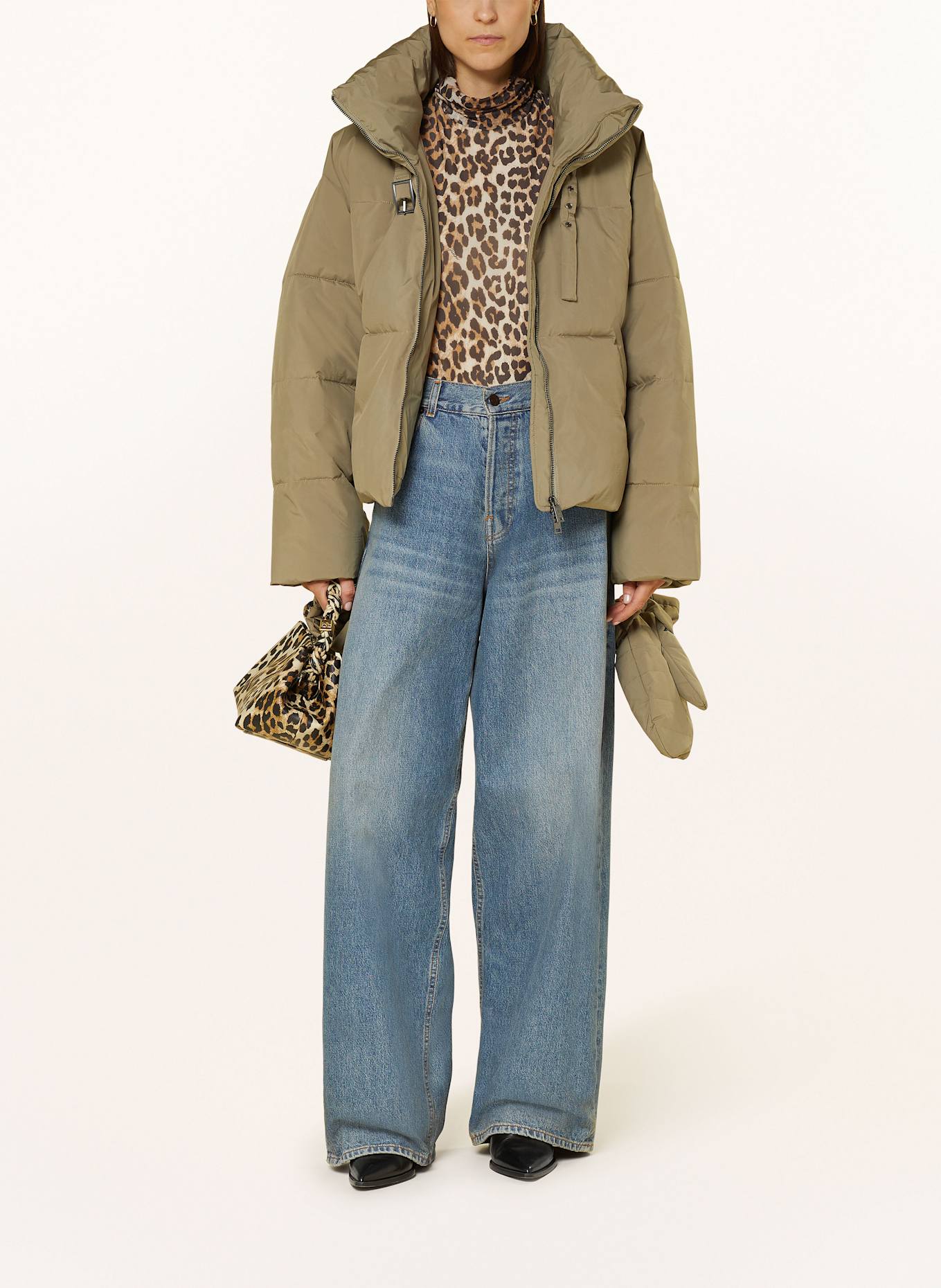 GESTUZ PINARAGZ quilted jacket, Color: OLIVE (Image 2)