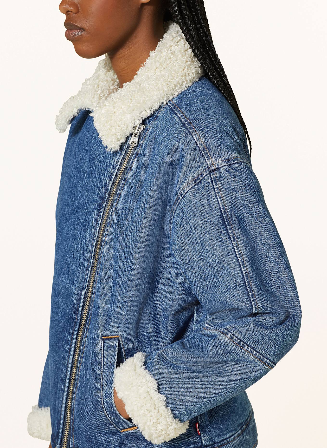 Levi's teddy jacket top