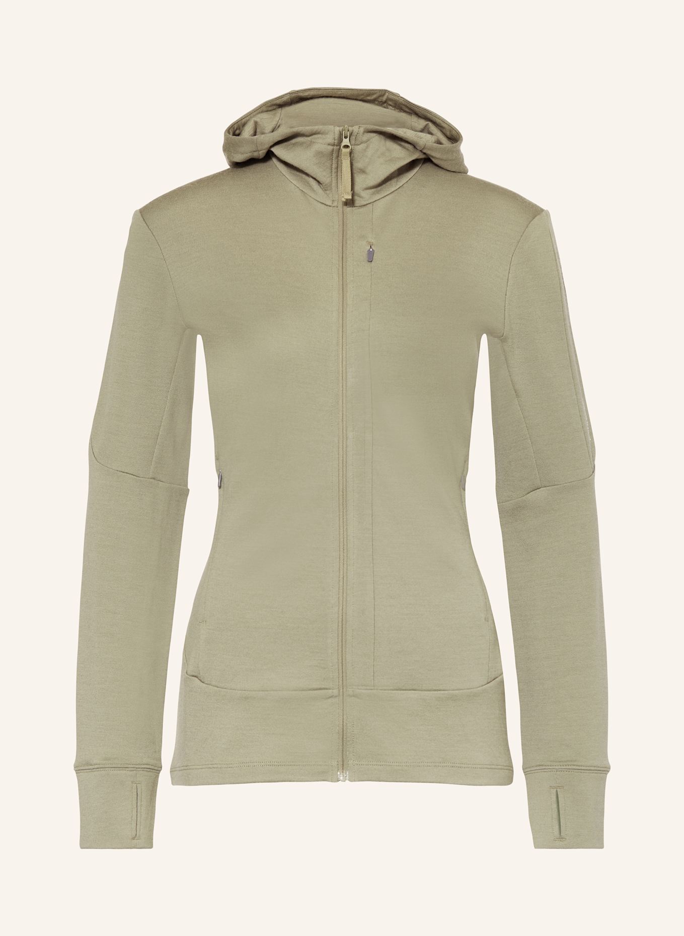 icebreaker Midlayer-Jacke MERINO 260 QUANTUM IV aus Merinowolle: HELLGRÜN