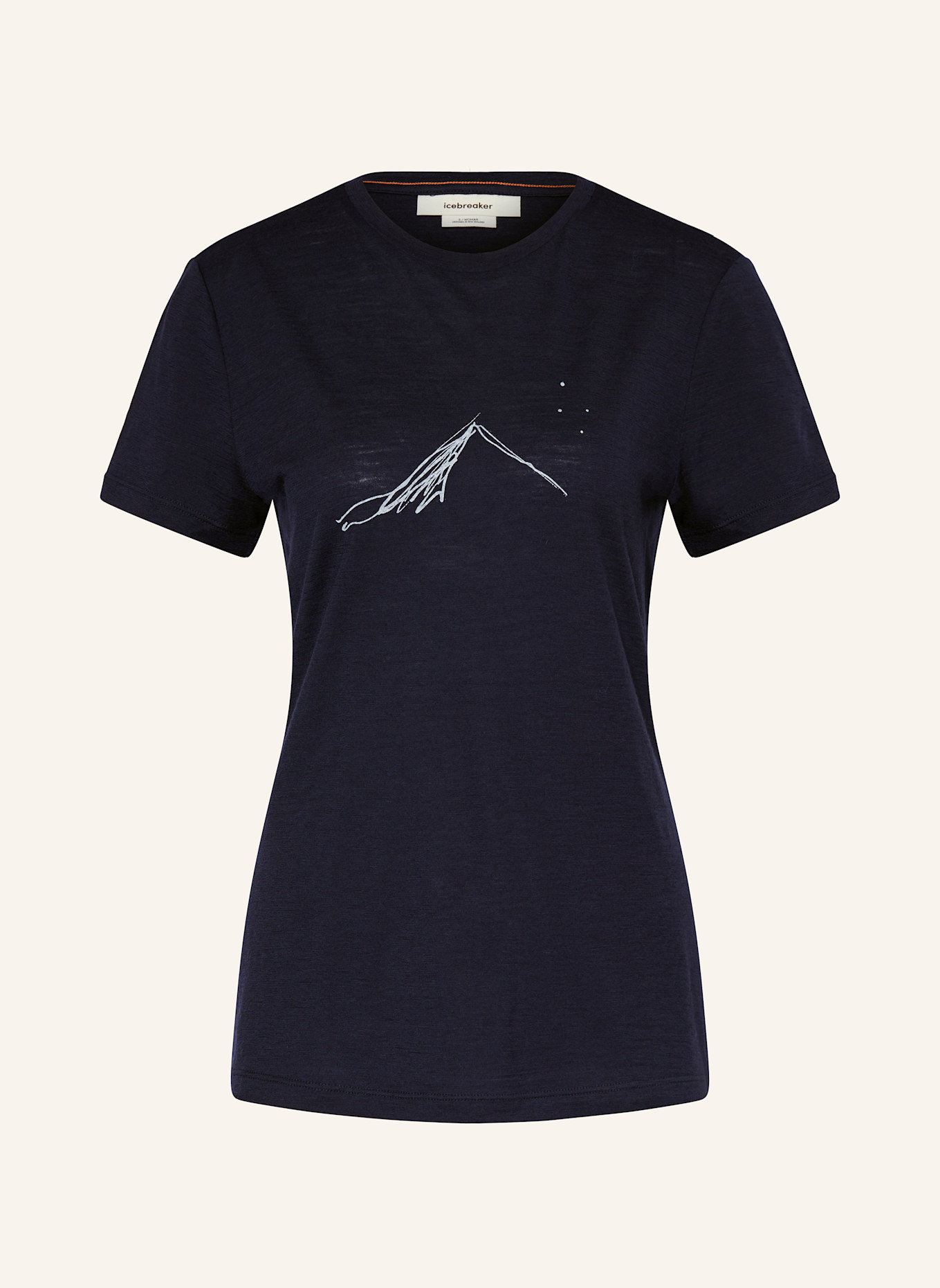 icebreaker T-shirt MERINO 150 TECH LITE made from merino wool, Color: DARK BLUE (Image 1)