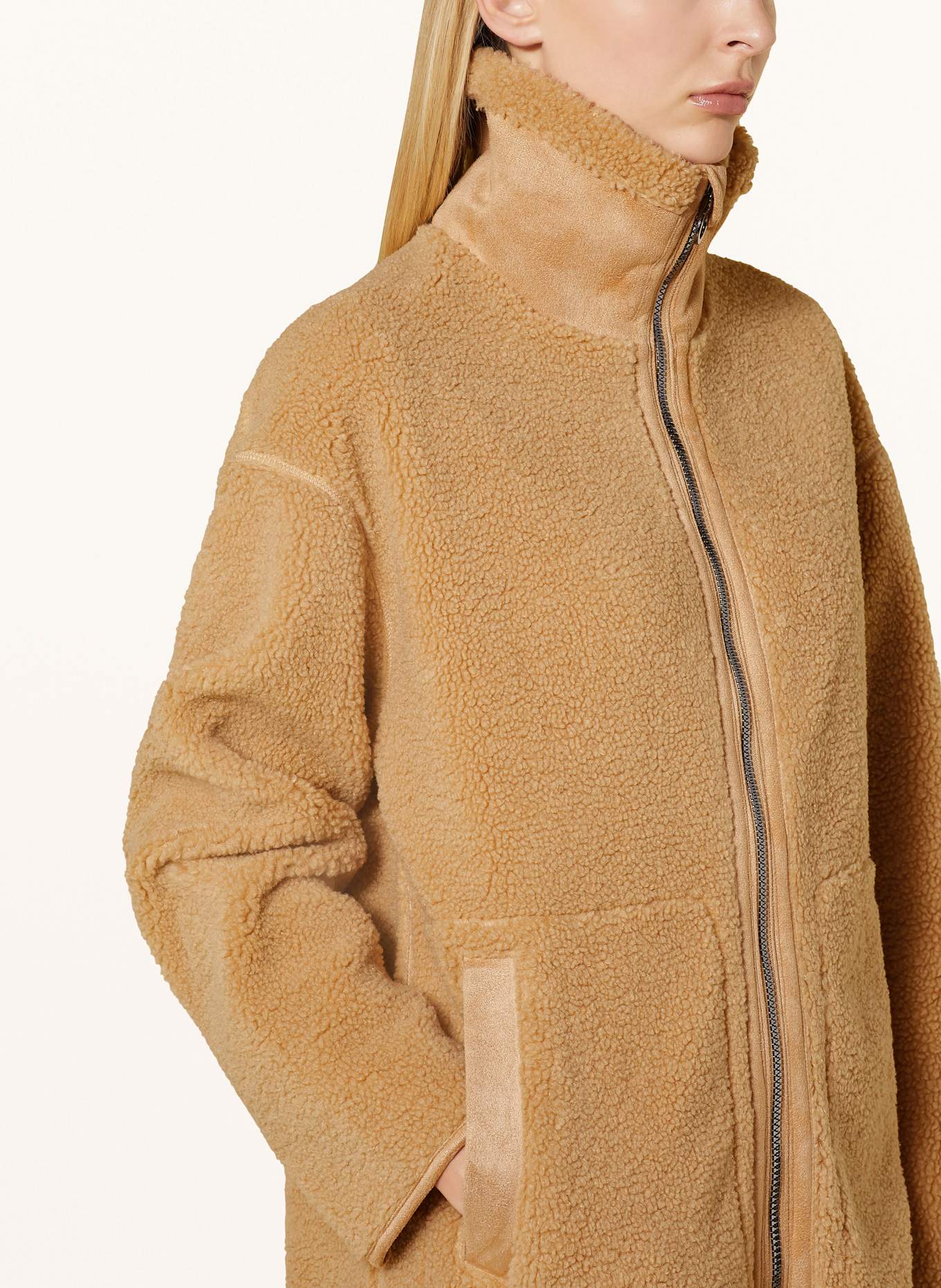Wild honey oversized fleece coat cheap