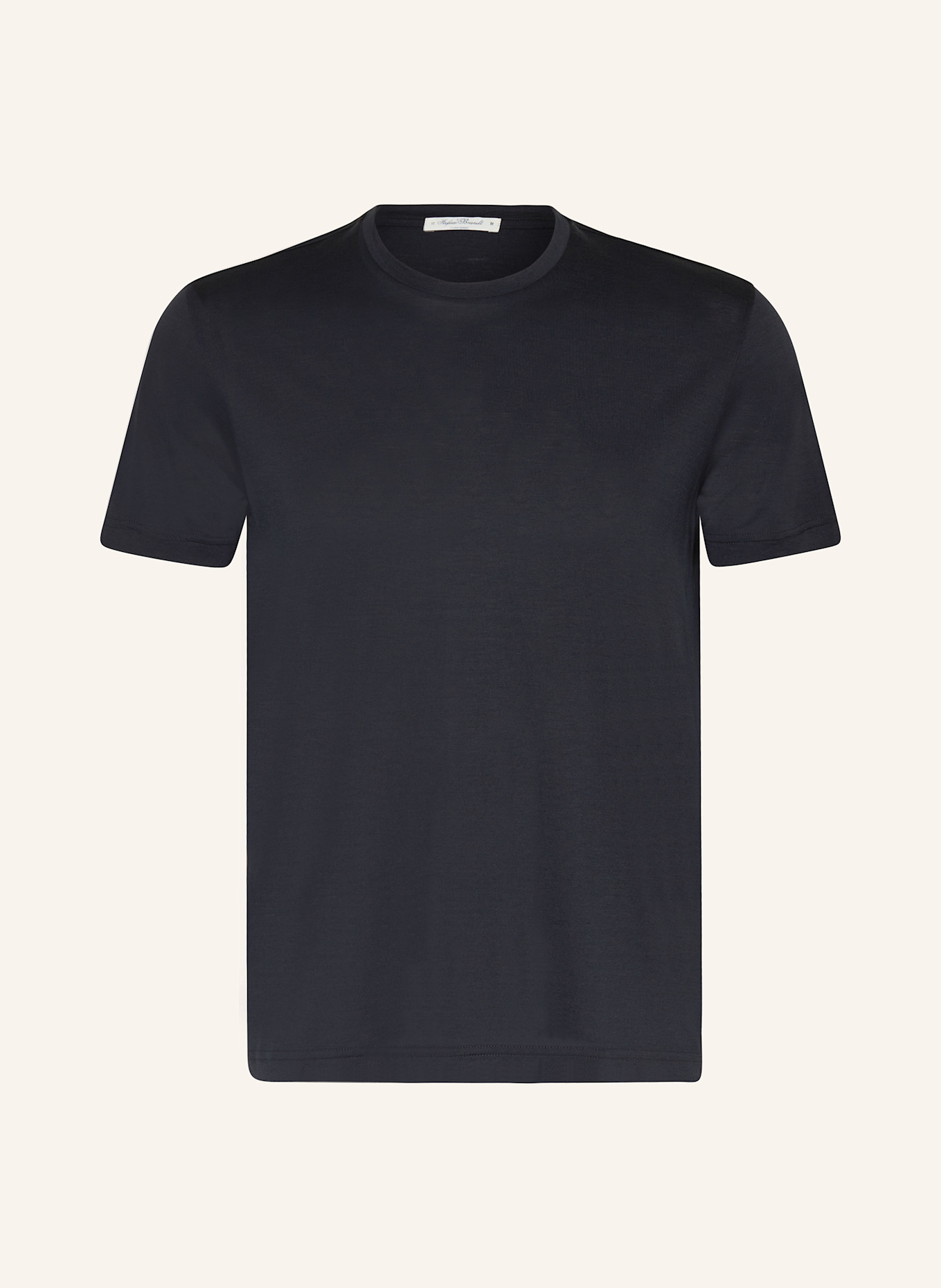 Stefan Brandt T-shirt made of silk, Color: DARK BLUE (Image 1)