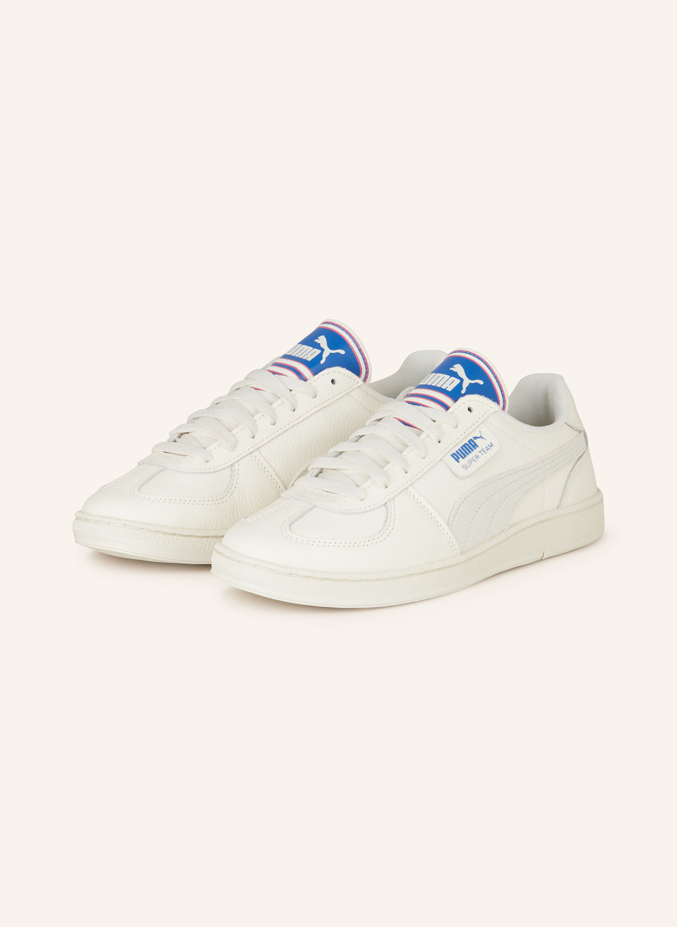 PUMA SUPER TEAM 90S sneaker in cream light gray