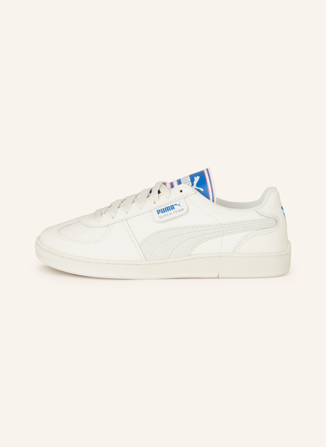 PUMA SUPER TEAM 90S sneaker in cream light gray