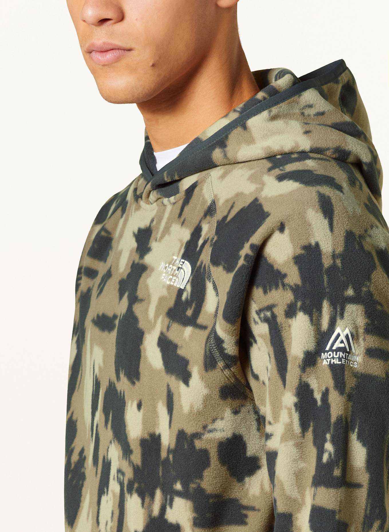 THE NORTH FACE Fleece Hoodie in grau dunkelgrau