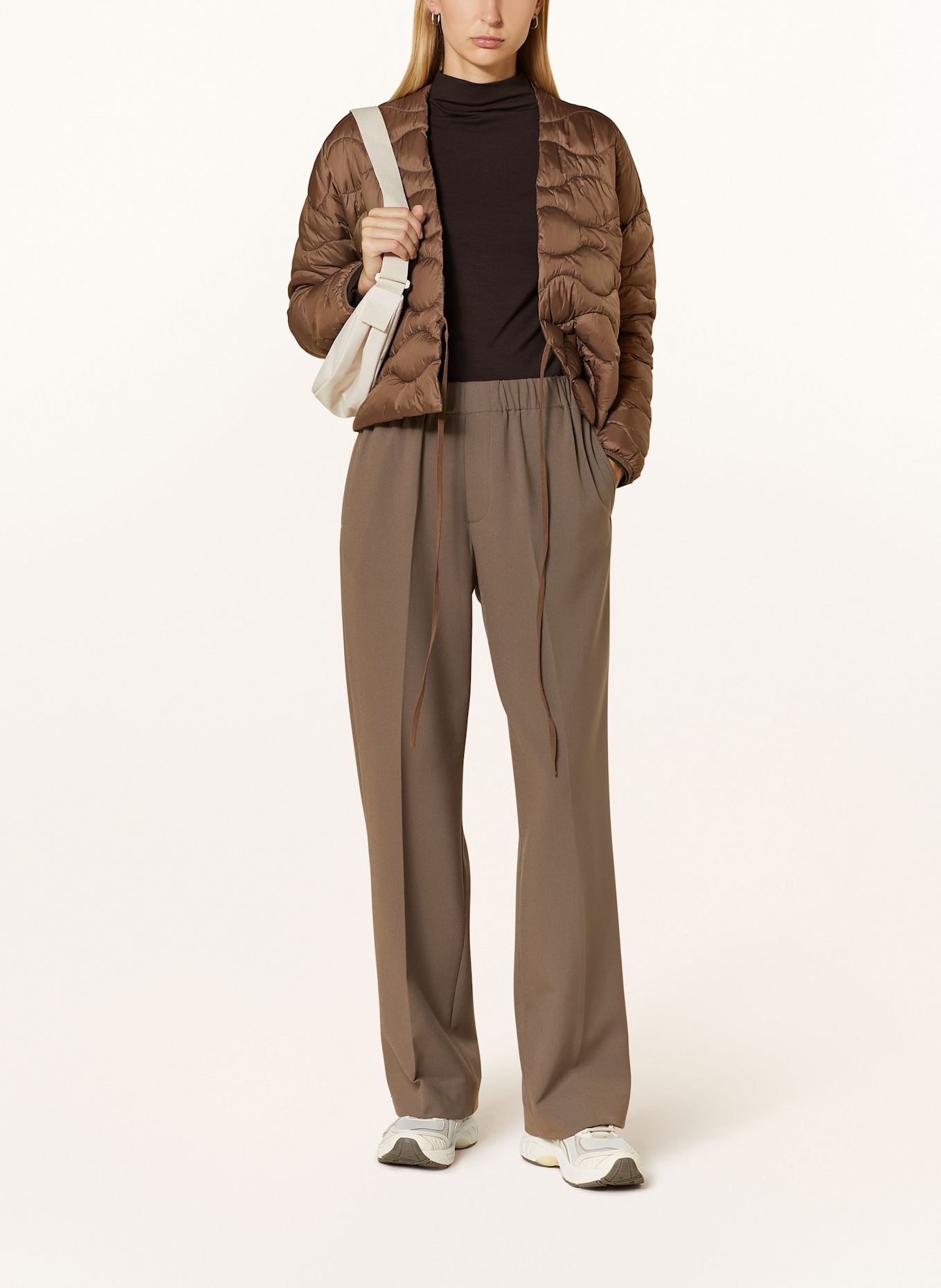 JEANNE BARET Long sleeve shirt NAVARINO: DARK BROWN
