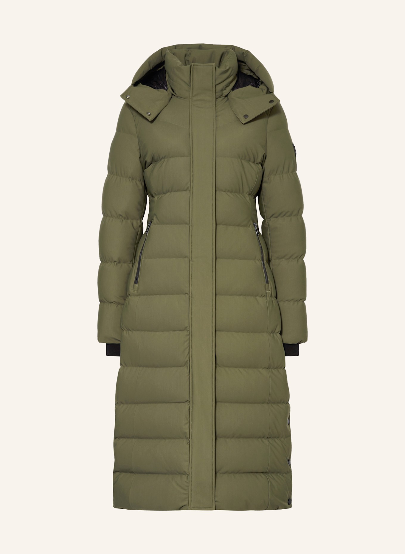 MOOSE KNUCKLES Down jacket JOCADA with removable hood: OLIVE
