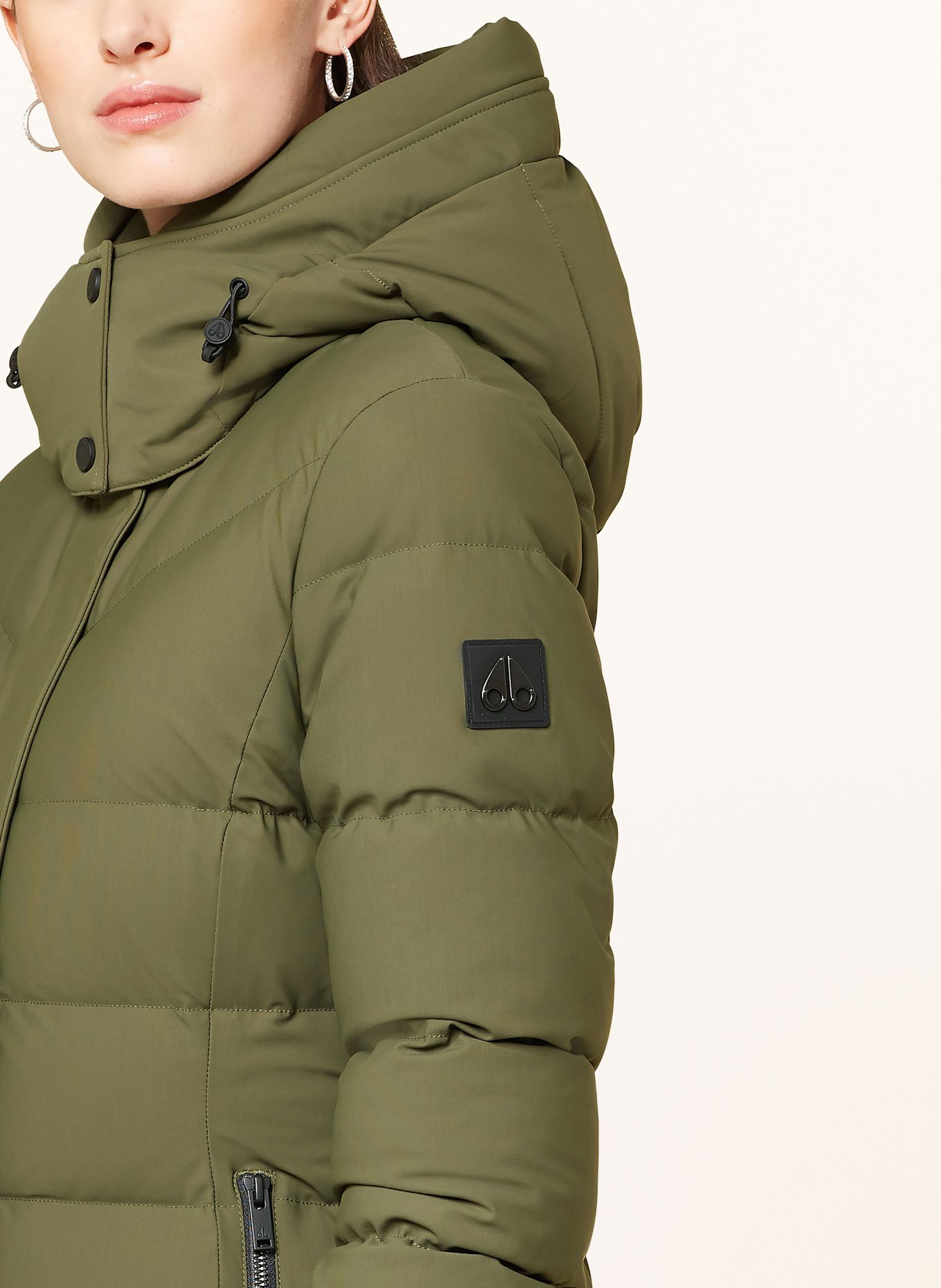 MOOSE KNUCKLES Down jacket JOCADA with removable hood: OLIVE