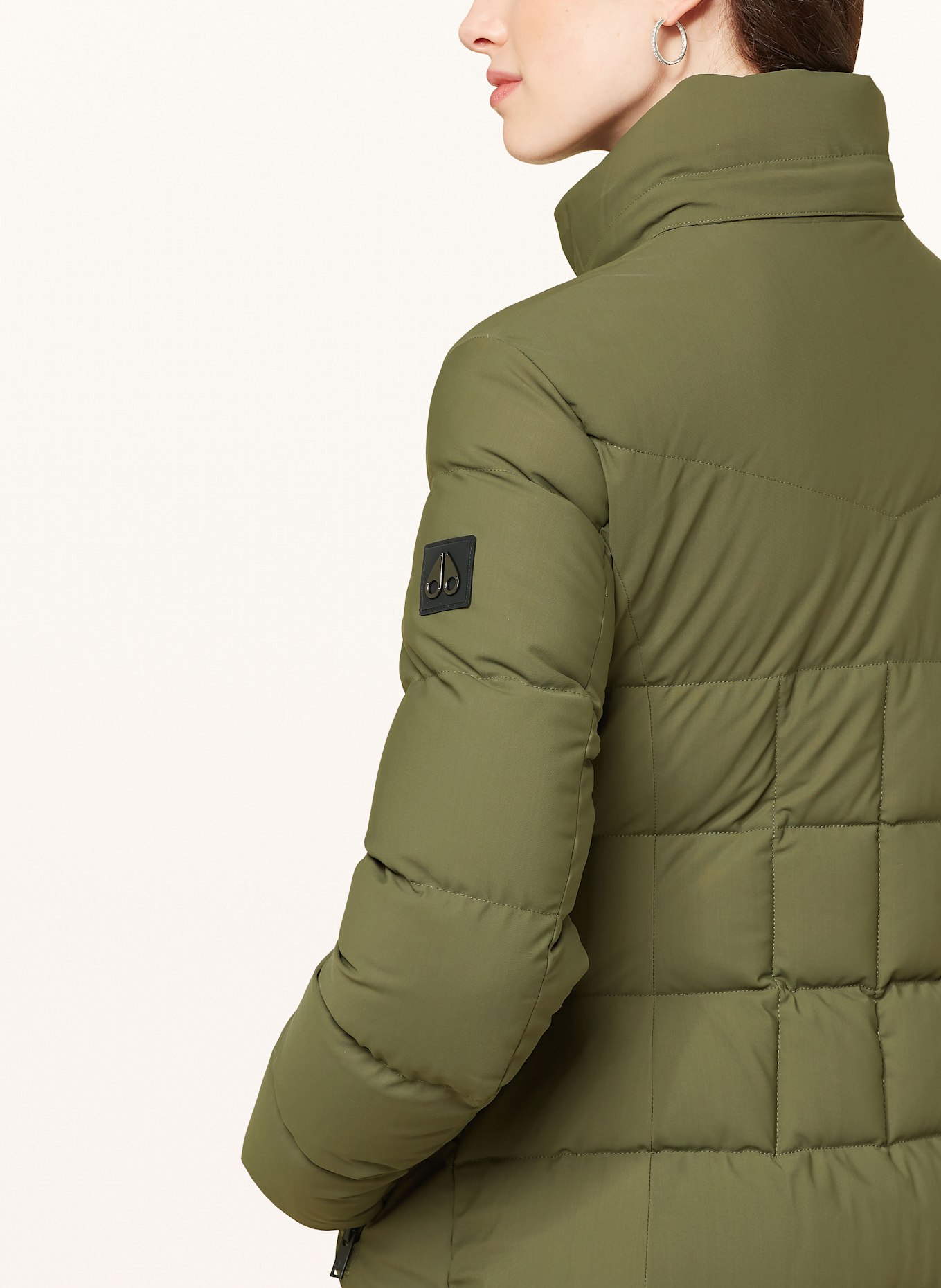 MOOSE KNUCKLES Down jacket JOCADA with removable hood: OLIVE