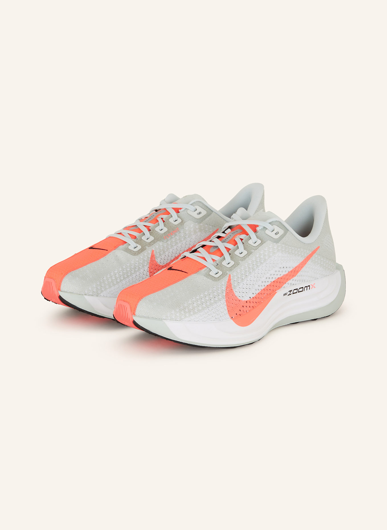 Nike PEGASUS PLUS running shoes, Color: LIGHT GRAY/ NEON PINK (Image 1)