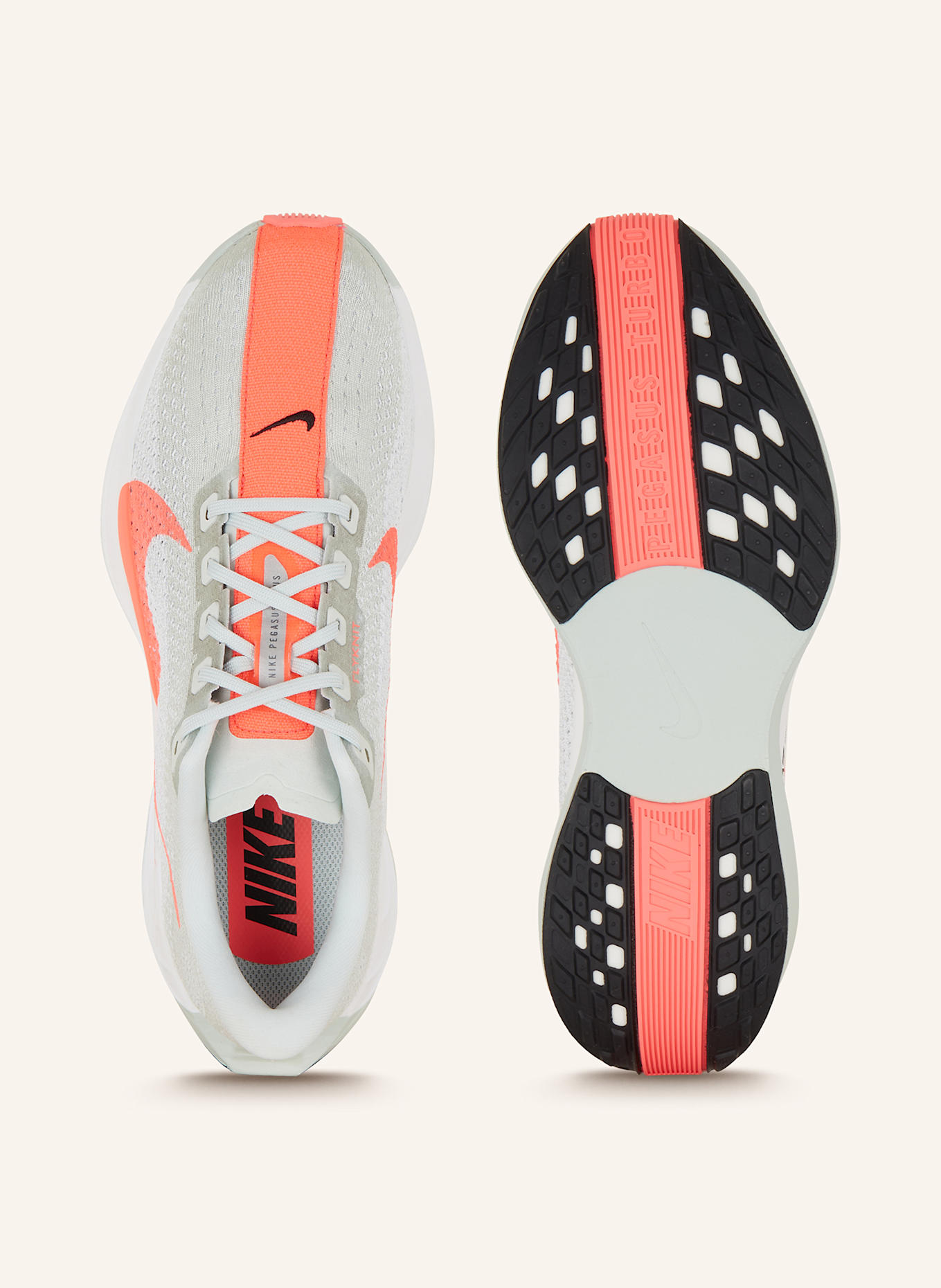 Nike PEGASUS PLUS running shoes, Color: LIGHT GRAY/ NEON PINK (Image 5)