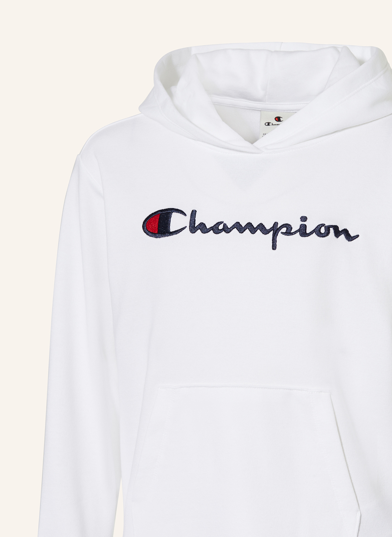 Champion Hoodie in weiss dunkelblau