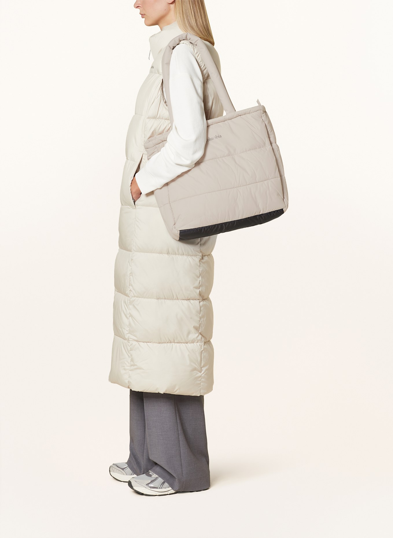 Columbia PIKE LAKE shopper with laptop compartment: ECRU