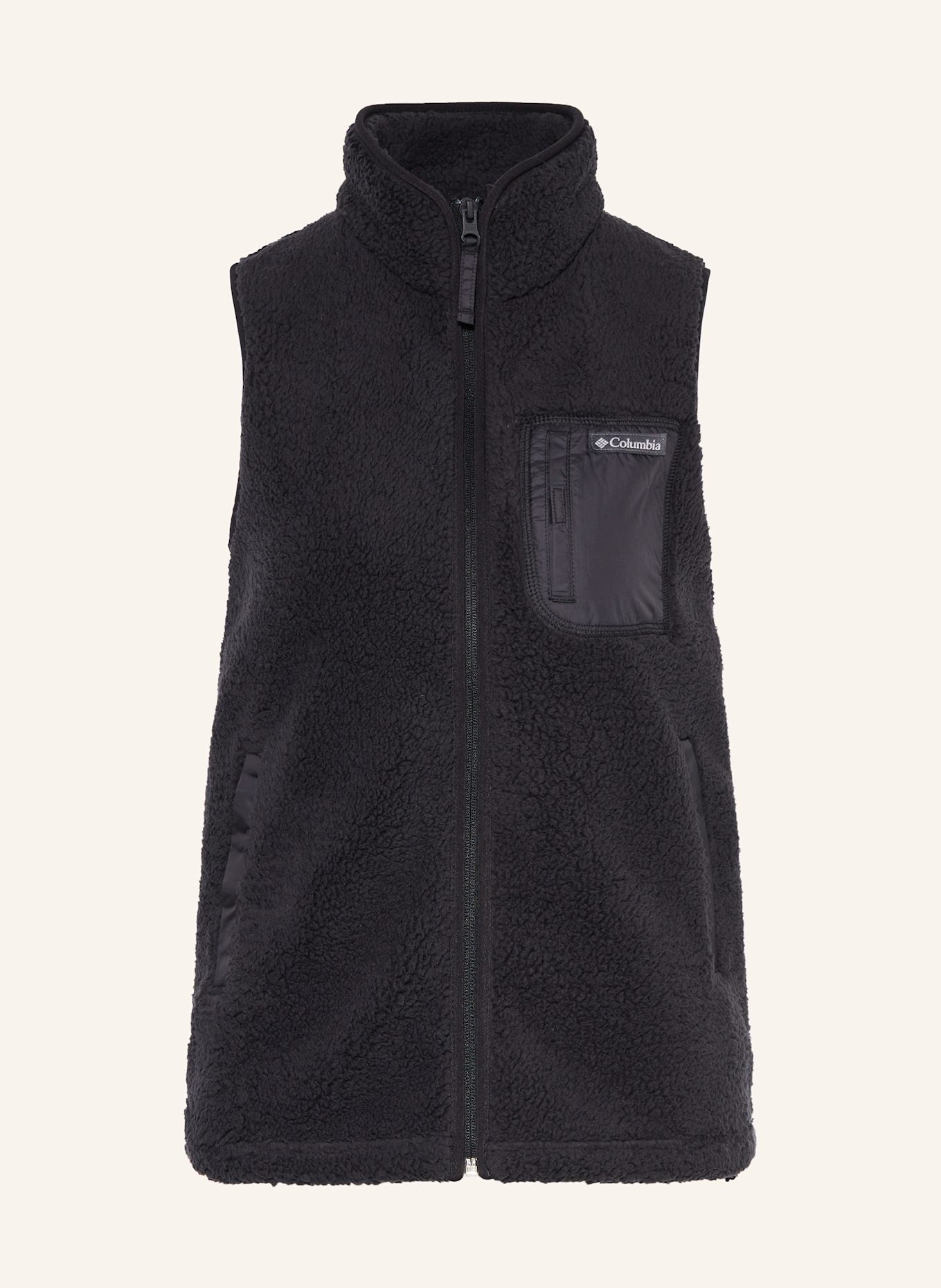 Columbia WEST BEND™ II teddy fur vest, Color: BLACK (Image 1)