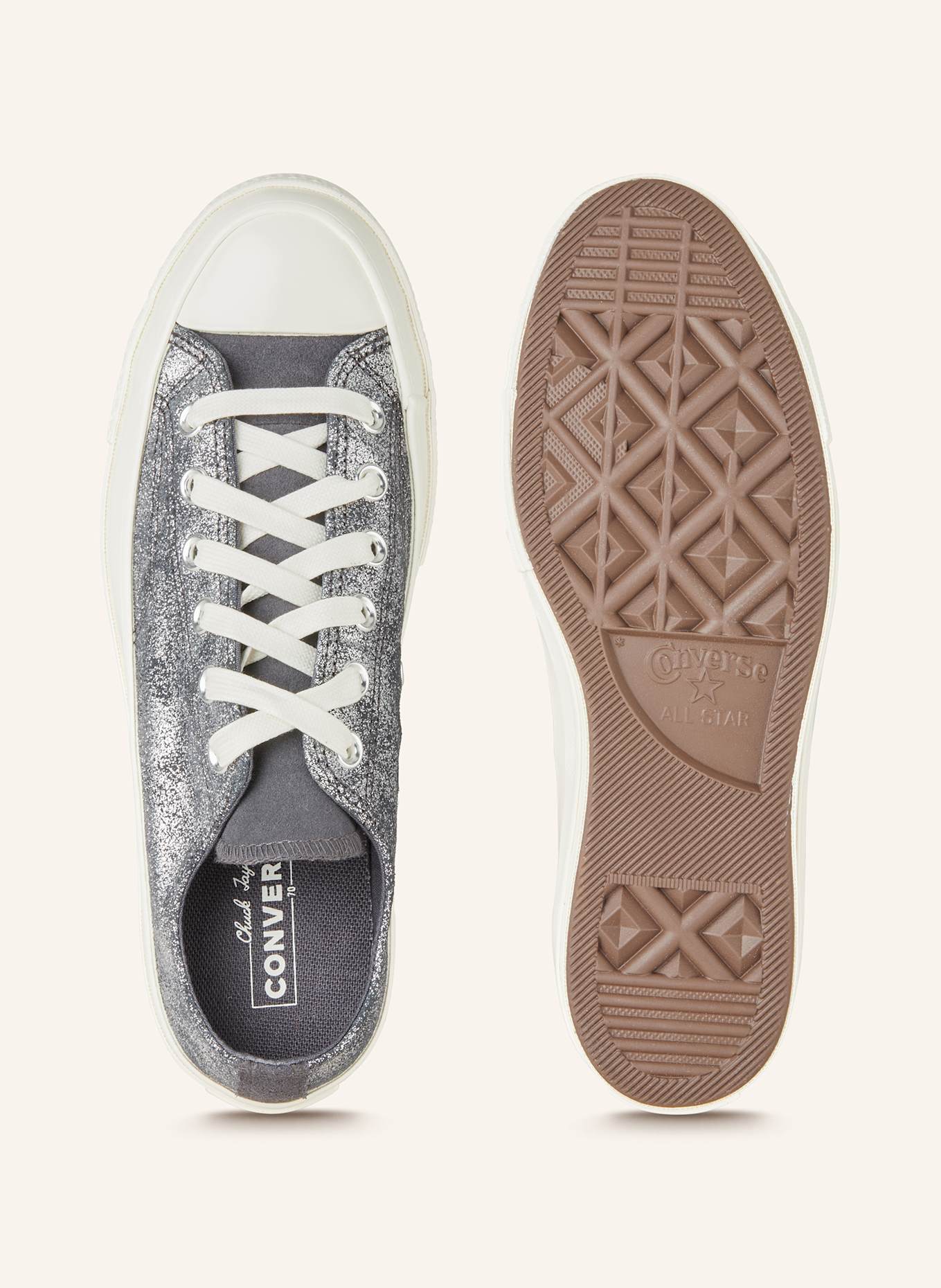 CONVERSE Sneaker CHUCK 70: SILBER