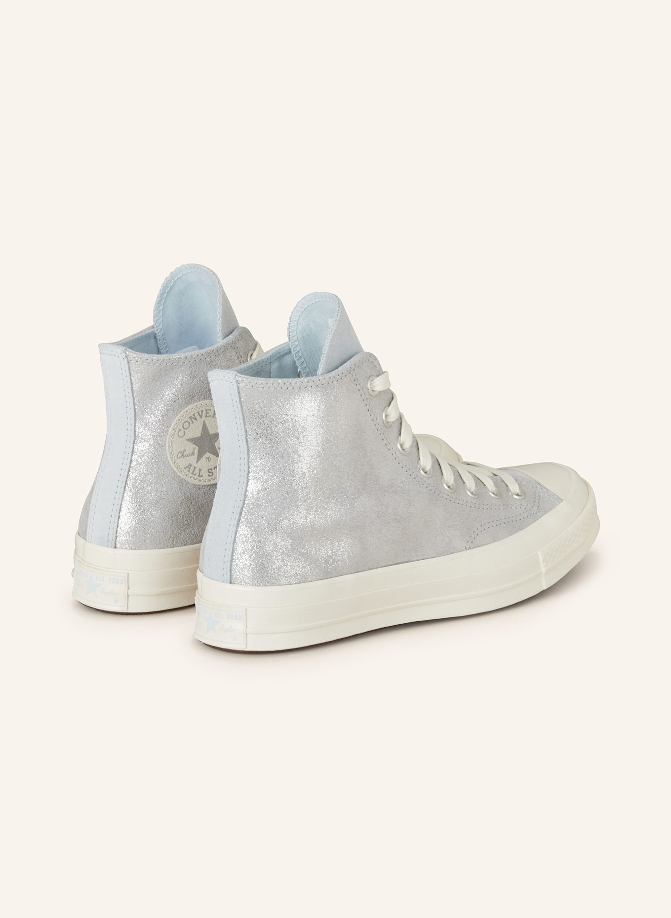 CONVERSE High-top sneakers CHUCK 70: LIGHT BLUE/ SILVER
