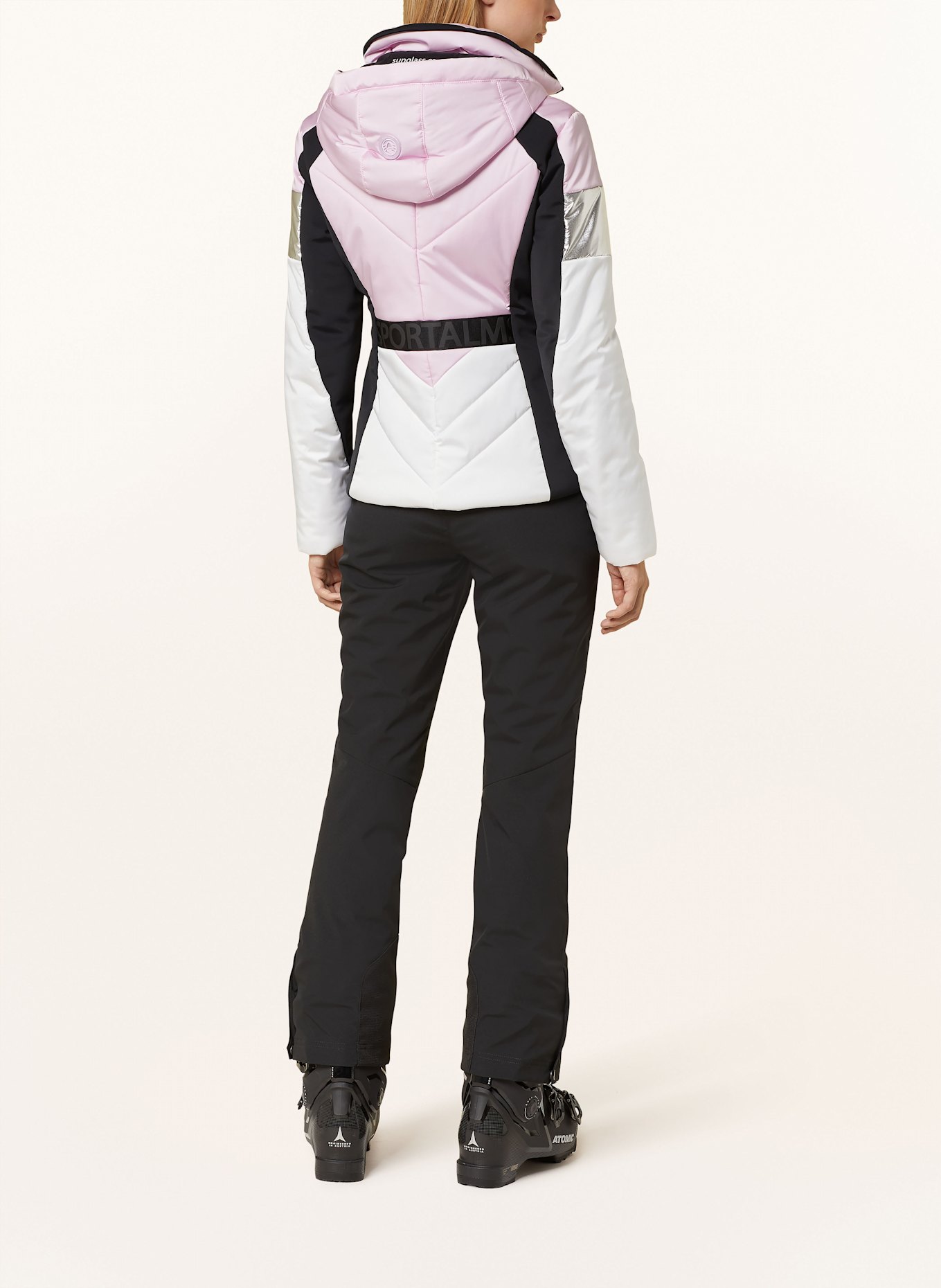 SPORTALM Ski jacket: LIGHT PINK / WHITE / SILVER