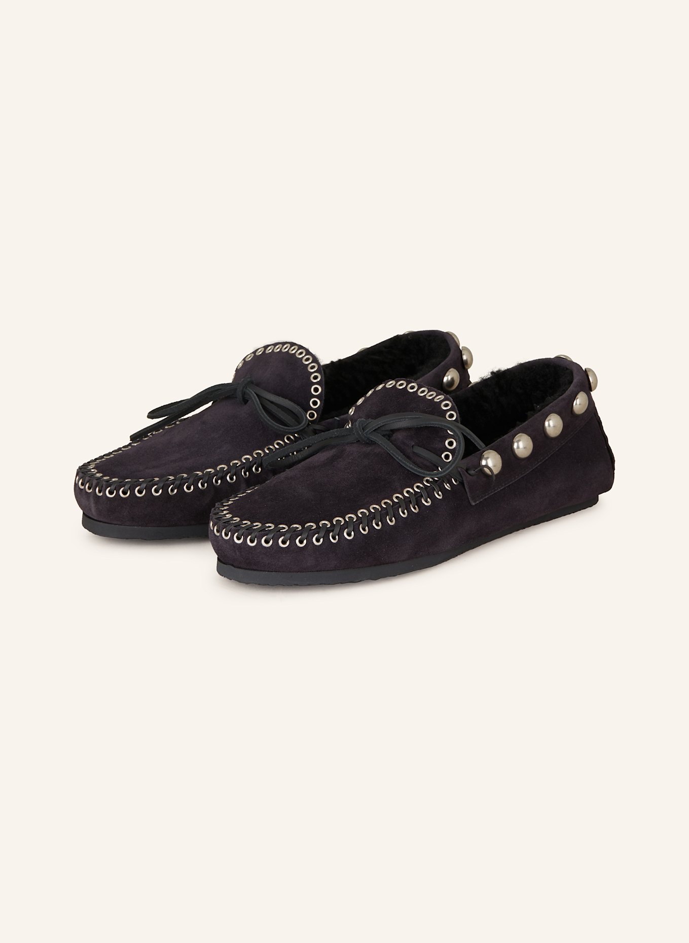 ISABEL MARANT Moccasins FITZA with rivets lined