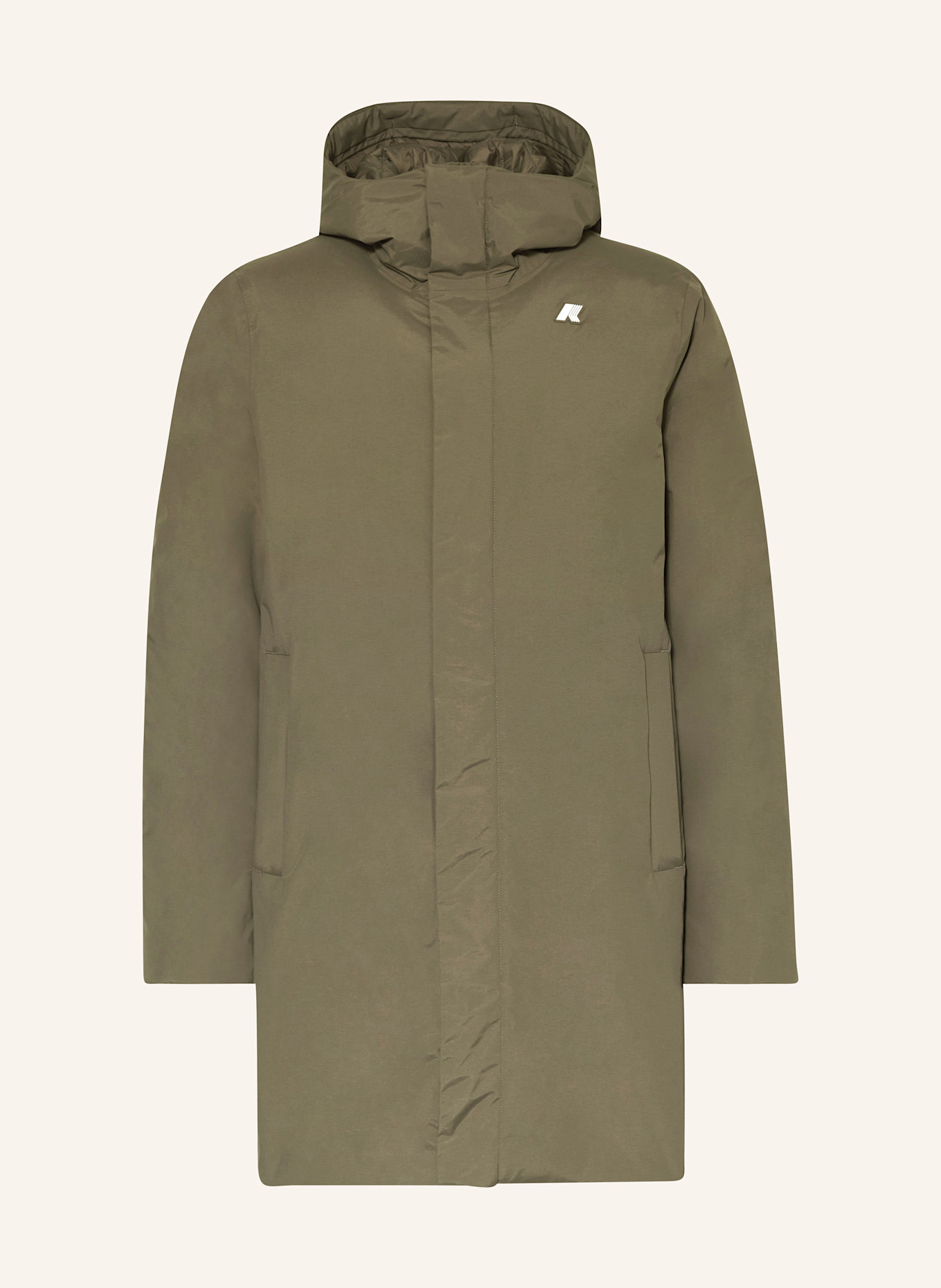 K-WAY THOMAS down parka, Color: KHAKI (Image 1)