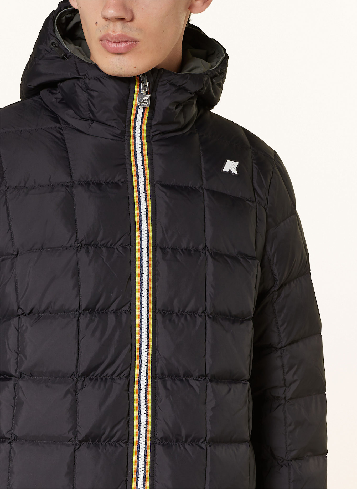 K WAY Reversible down jacket in olive
