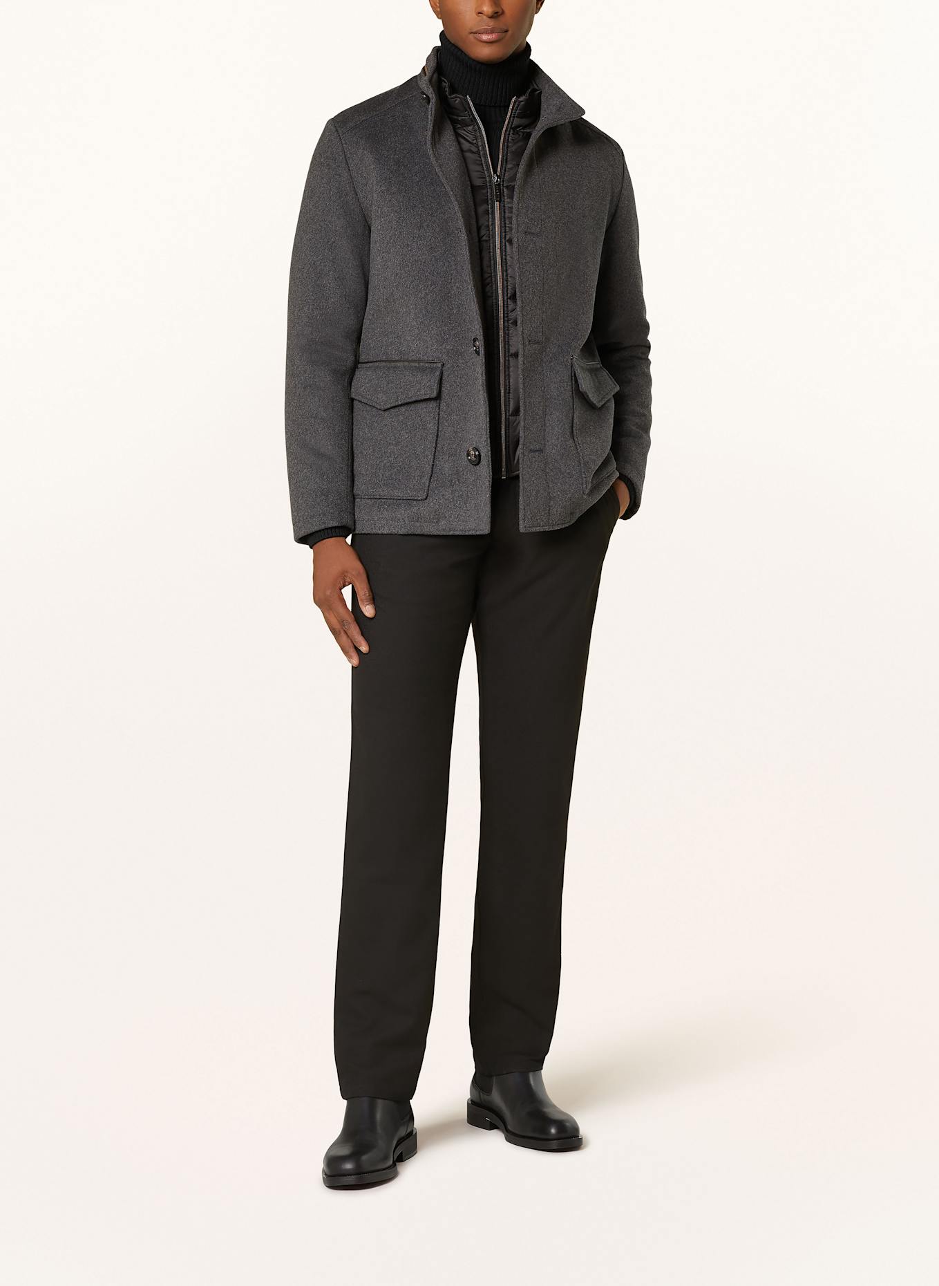 bugatti Jacke: DUNKELGRAU