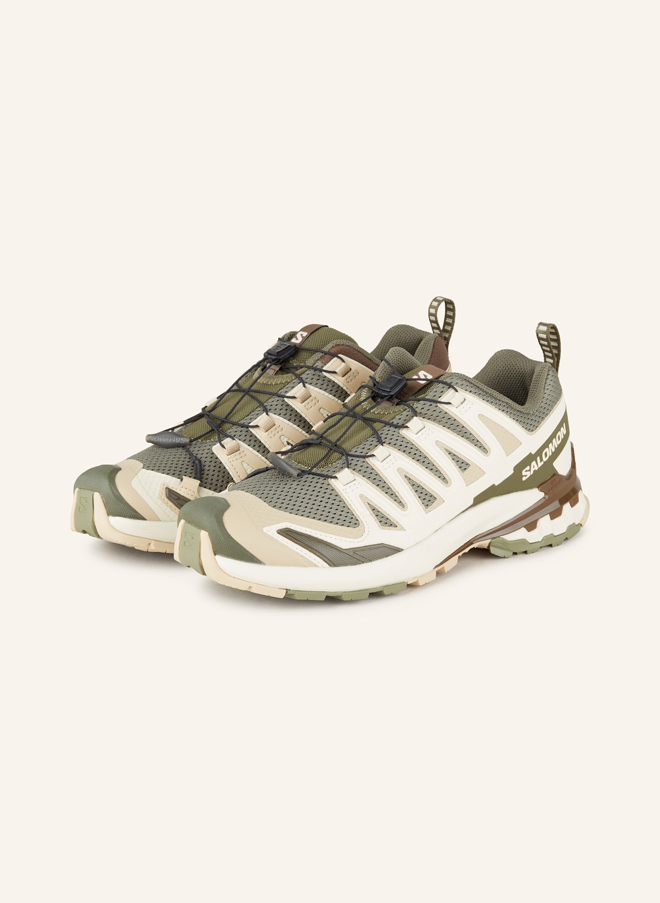 SALOMON Trekking shoes XA PRO 3D V9 in olive cream beige