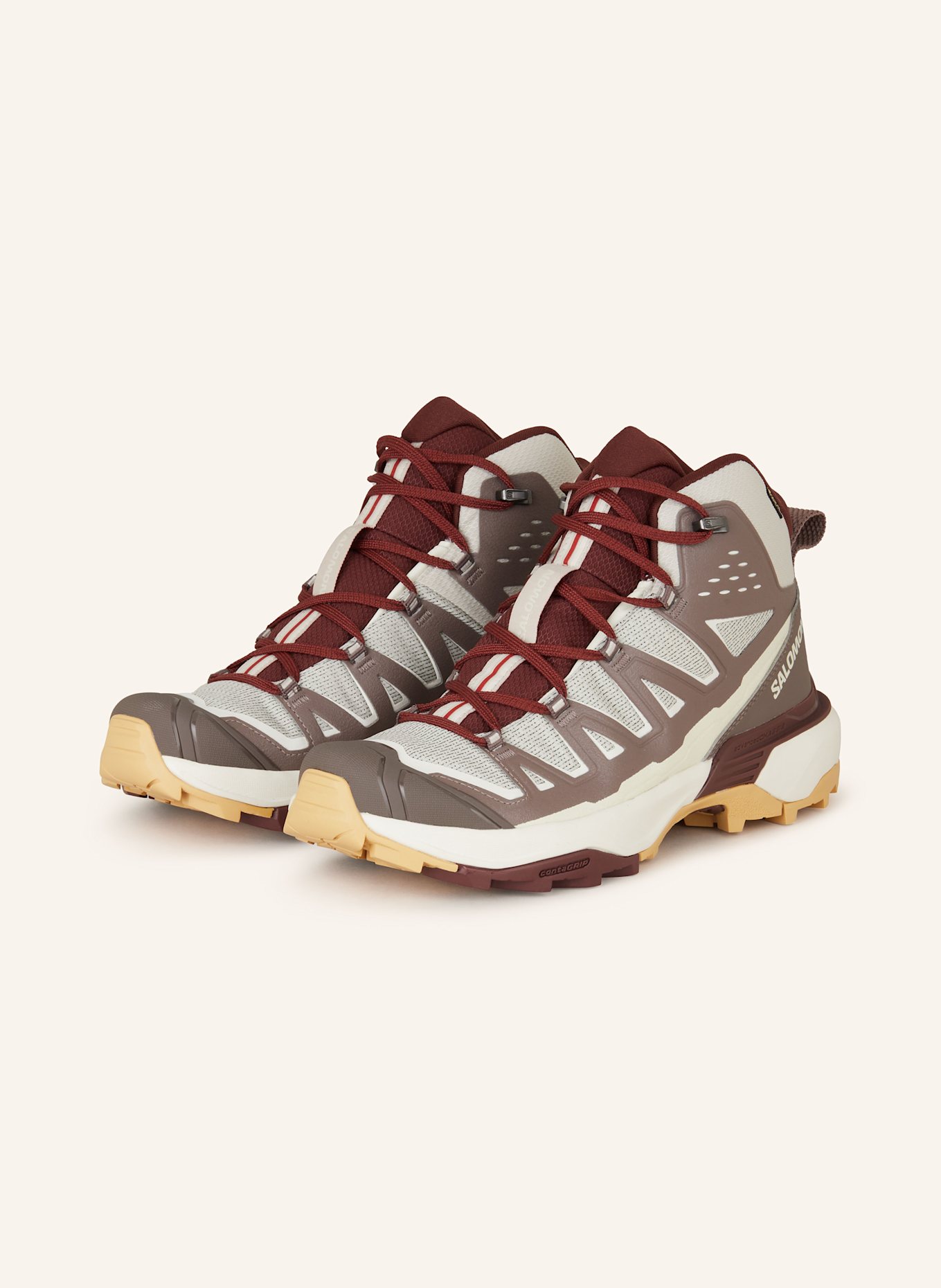 SALOMON Wanderschuhe X ULTRA 360 EDGE MID GTX: BRAUN / HELLBRAUN