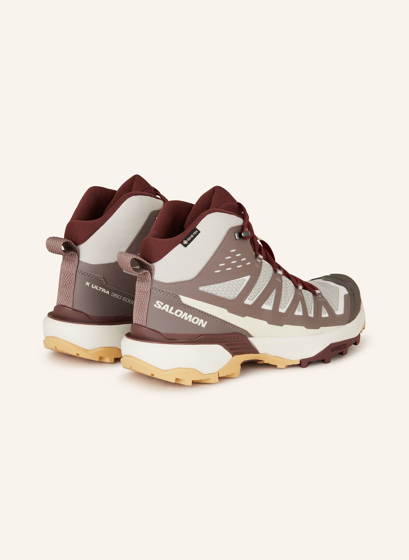 SALOMON Wanderschuhe X ULTRA 360 EDGE MID GTX: BRAUN / HELLBRAUN