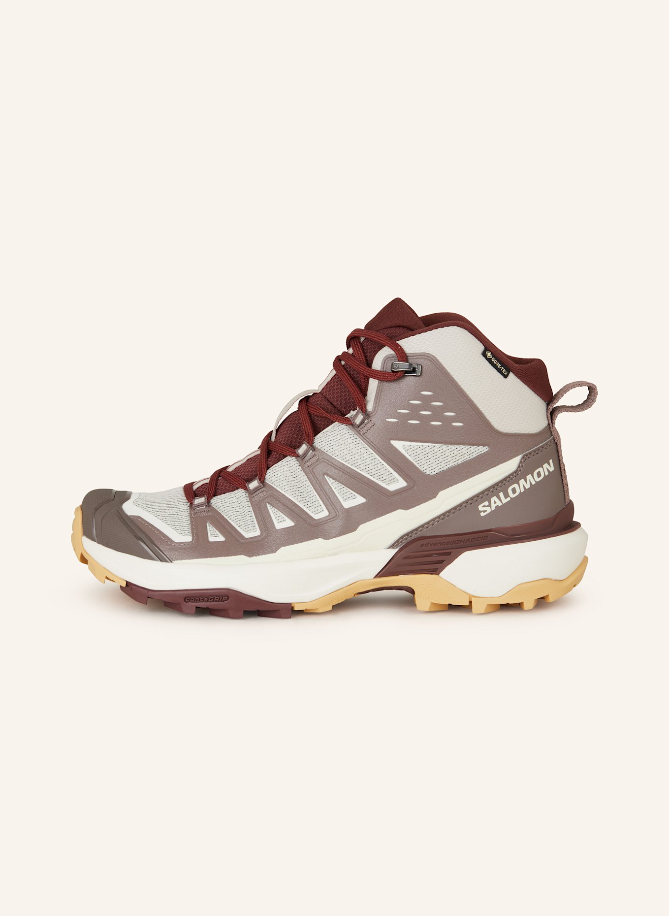 SALOMON Wanderschuhe X ULTRA 360 EDGE MID GTX: BRAUN / HELLBRAUN