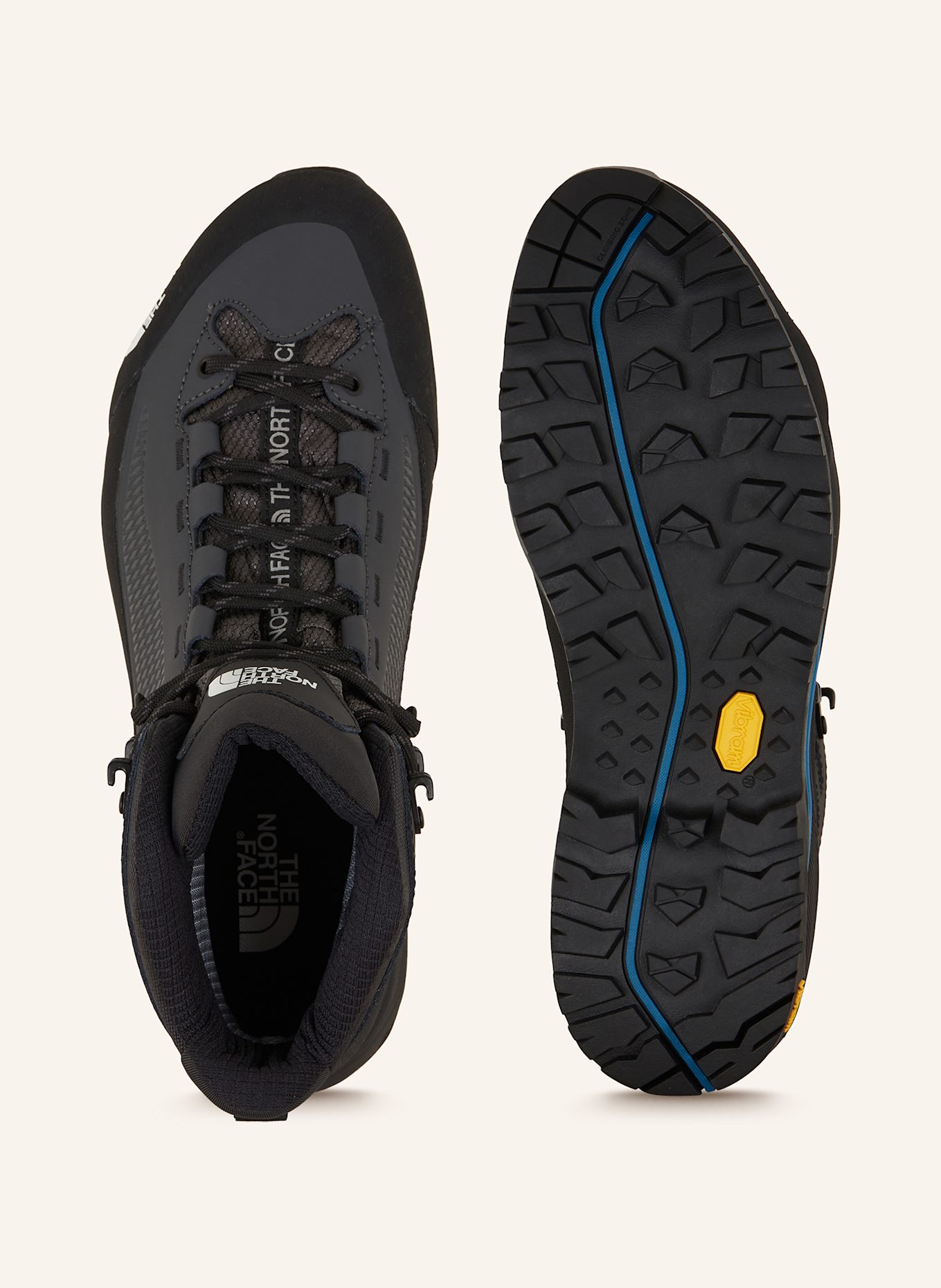 THE NORTH FACE Trekkingschuhe VERTO ALPINE MID GORE-TEX: SCHWARZ / DUNKELGRAU / BLAU