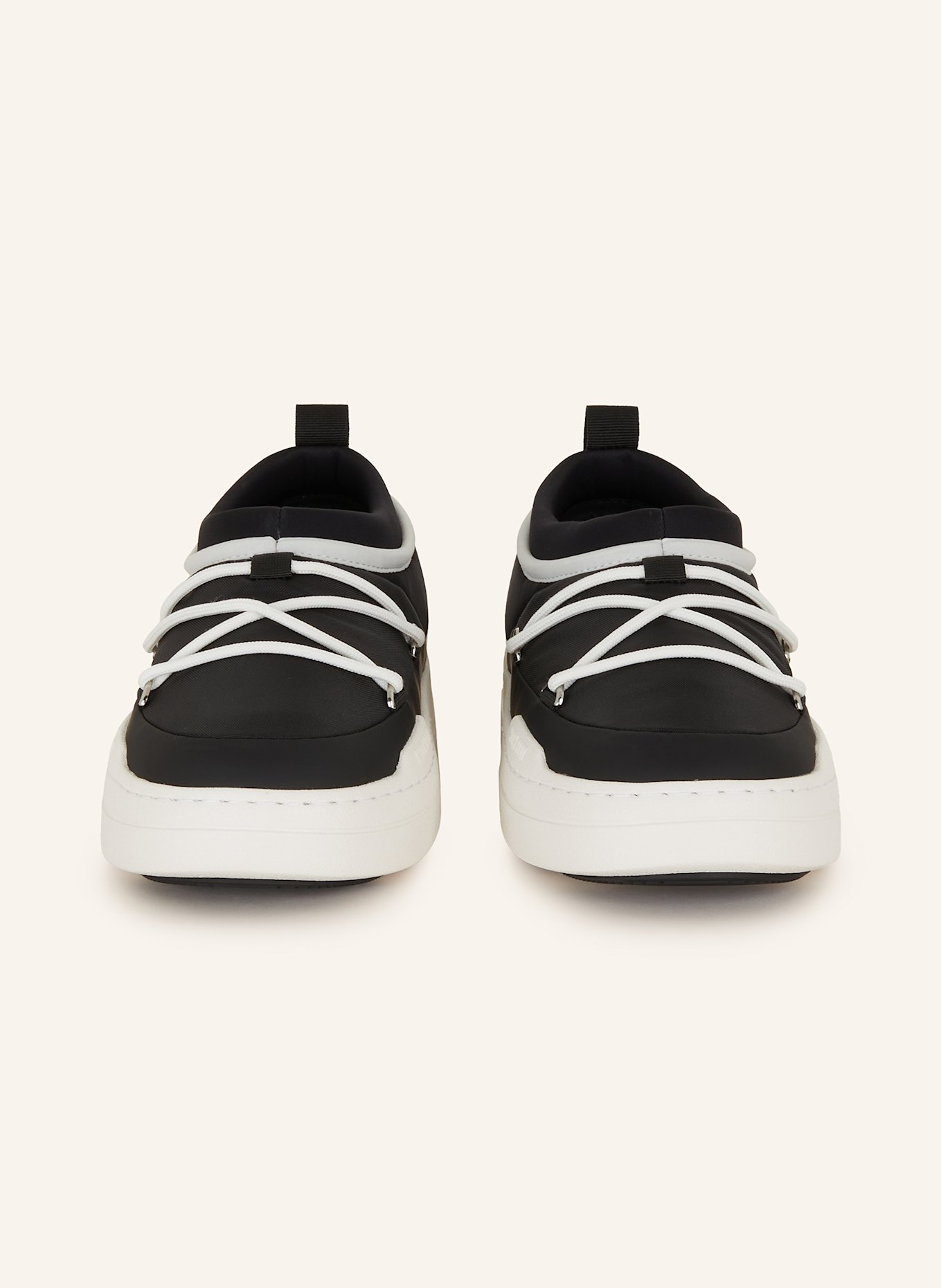 MOON BOOT Plateau-Slipper MB PARK ICON: SCHWARZ / ECRU