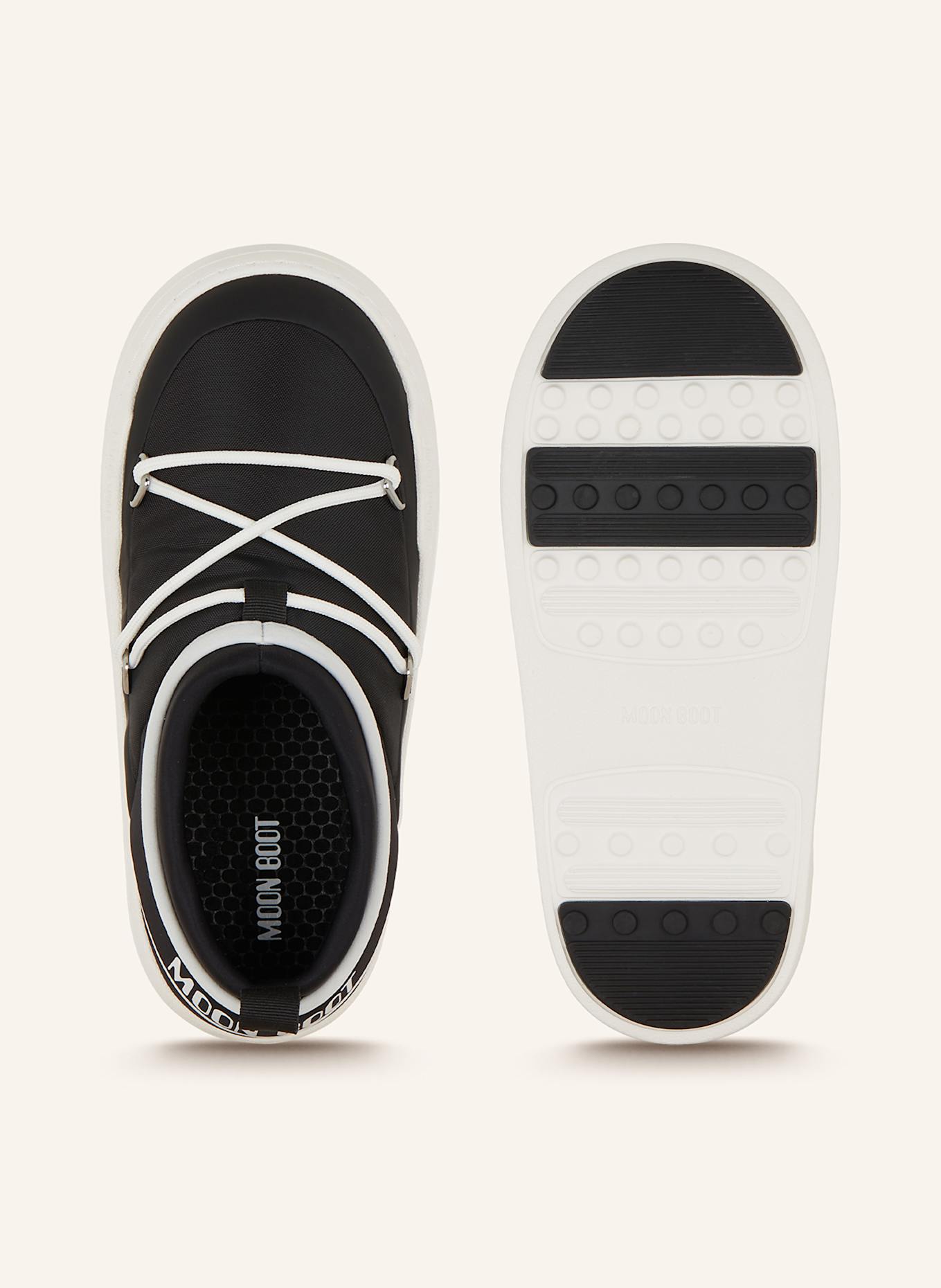 MOON BOOT Plateau-Slipper MB PARK ICON: SCHWARZ / ECRU