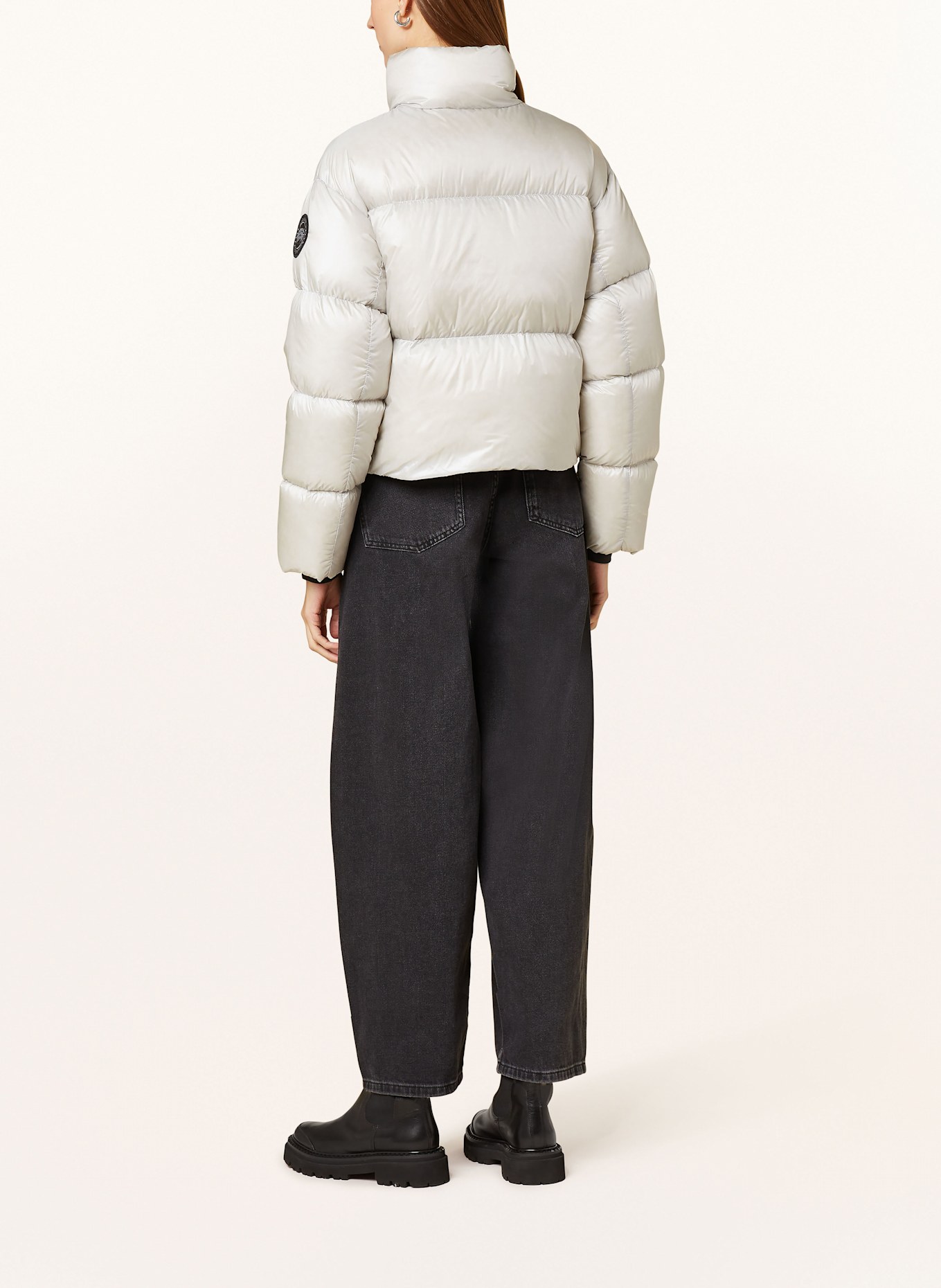 CANADA GOOSE Cropped-Daunenjacke CYPRESS: HELLGRAU