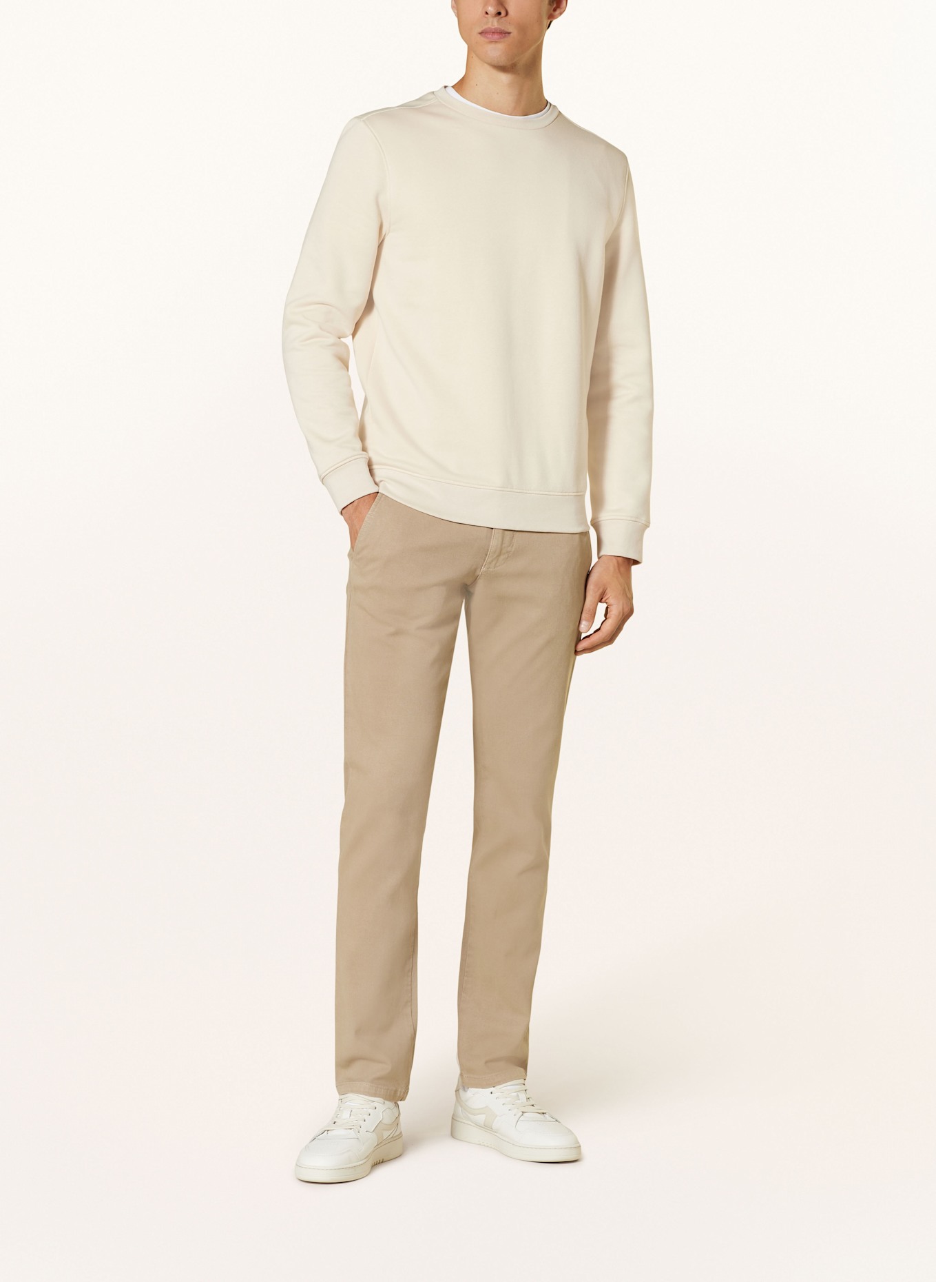 STROKESMAN'S Piqué-Chino Slim Fit, Farbe: BEIGE (Bild 2)