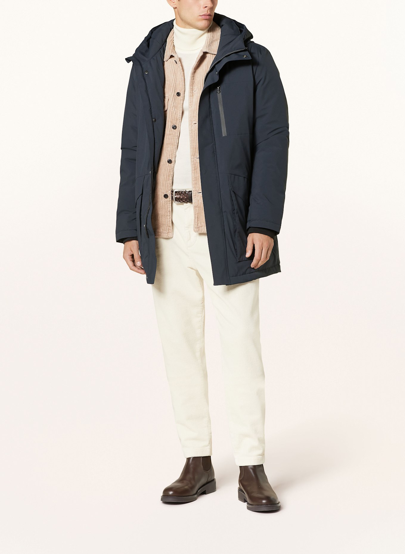 STROKESMAN'S Parka: DUNKELBLAU